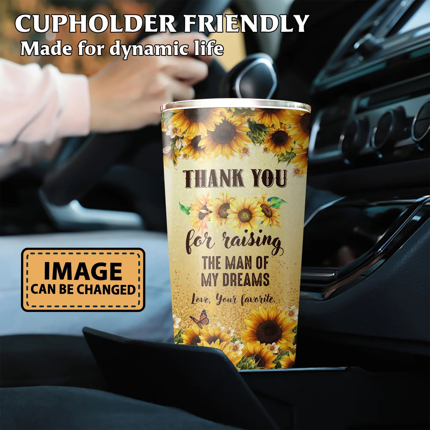 Best Personalized Mother's Day Gifts Tumbler - Custom Gift For Mother's Day - Mother In Law Thanks For Raising The Man Of My Dreams Tumbler