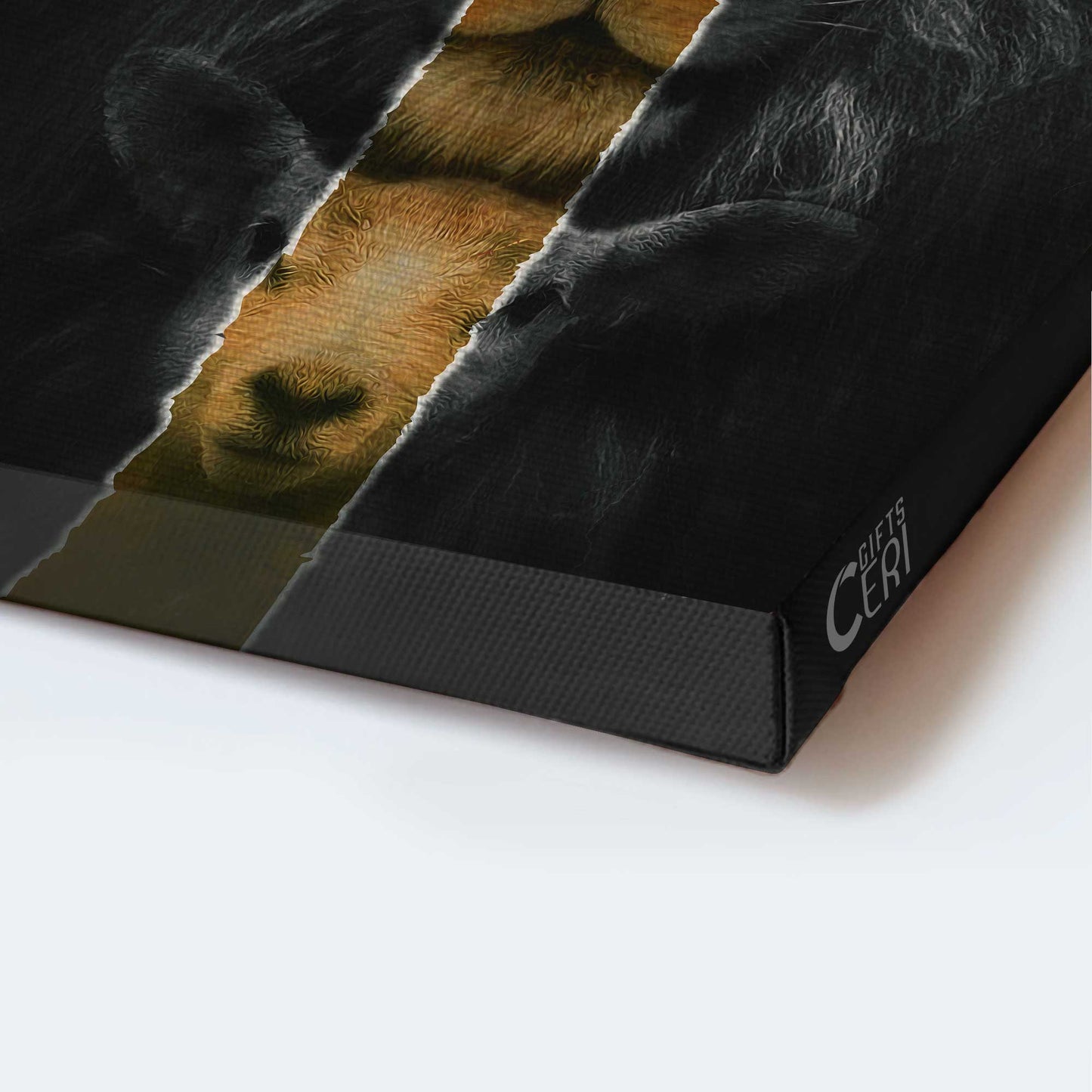 Jesus Portrait Canvas - Amazing lion, Lamb, Cross Portrait Canvas - Gift For Christian