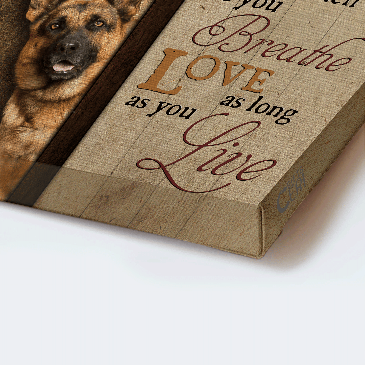 German shepherd Portrait Canvas- German shepherd dogs- Gift for dog lover- Do what makes you happy - Portrait Canvas Prints, Wall Art