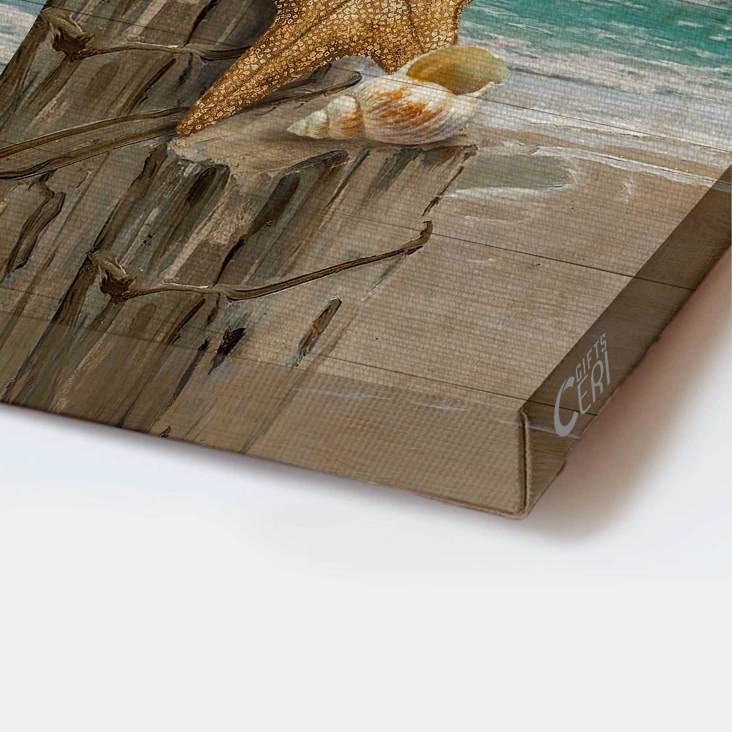 Jesus Portrait Canvas - Amazing starfish, Blue ocean, Orange sunset Portrait Canvas - Gift For Christian - There is a piece of my heart