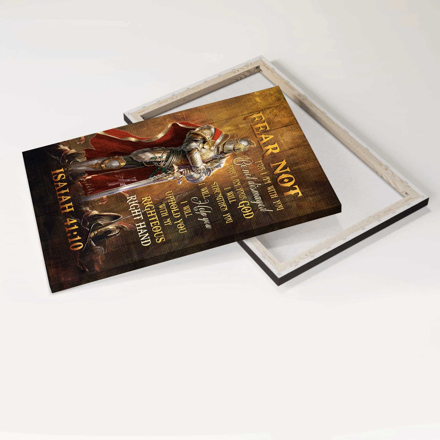 Jesus Portrait Canvas - Amazing warrior drawing, Jesus symbol Portrait Canvas - Gift For Christian - Fear not for I am with you