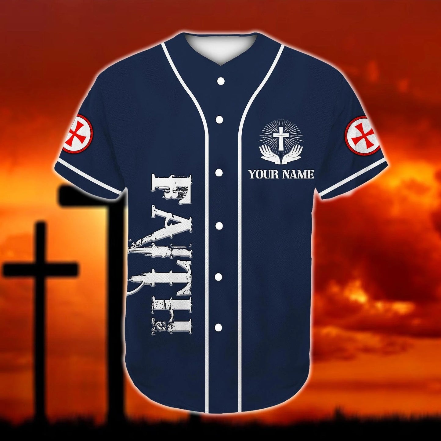 Personalized Jesus Baseball Jersey - Christ Hugs Baseball Jersey - Gift For Christians - Faith Custom Printed Baseball Jersey Shirt For Men and Women