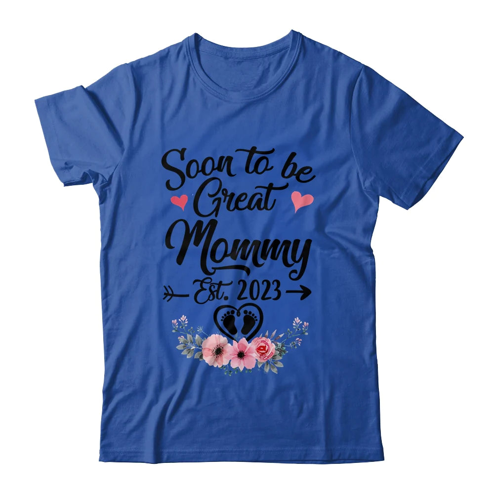 Mother's Day First Time Mommy Shirt - Soon To Be Mommy 2023 Personalized Shirt - Custom Name And Year Shirt For Gigi, Nana, Mimi