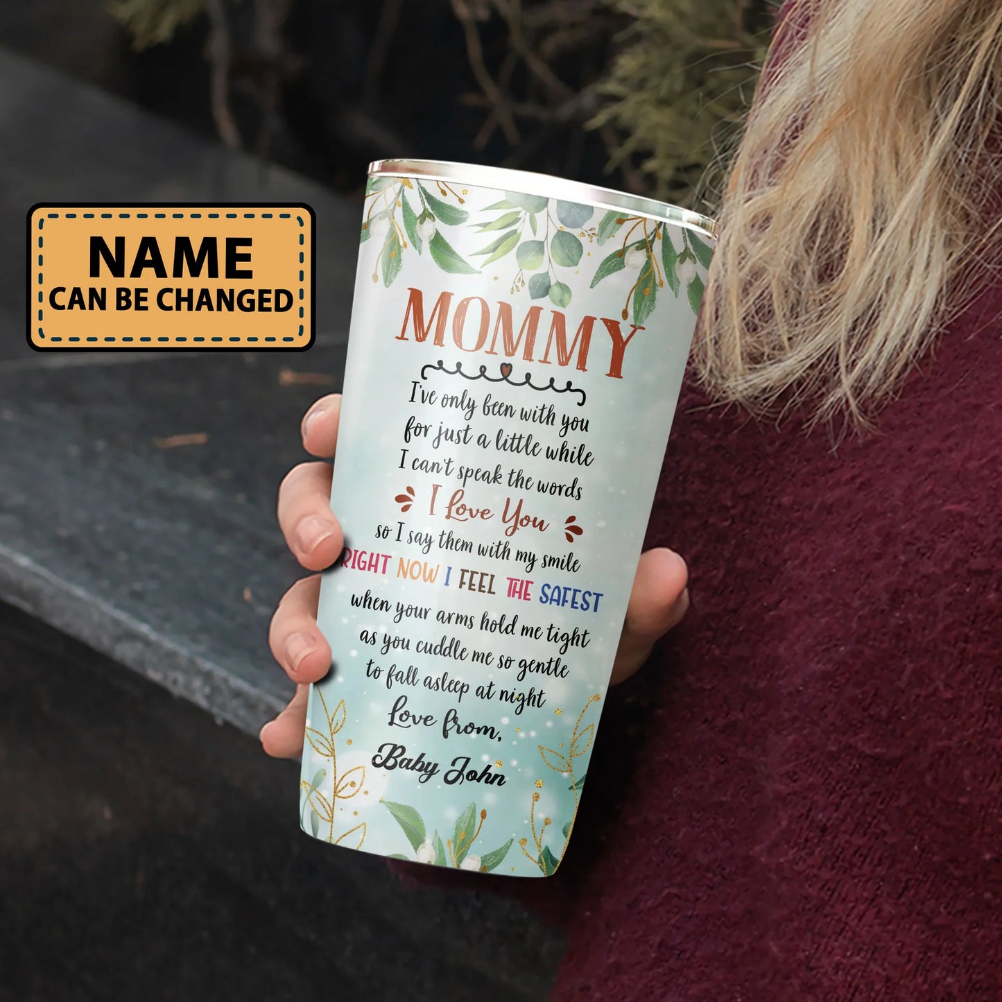 Personalized Mother's Day Gift Tumbler - Custom Gift For Mother's Day, Presents for Mom -Happy 1st Mother's Day You're Doing A Great Job Mommy Tumbler