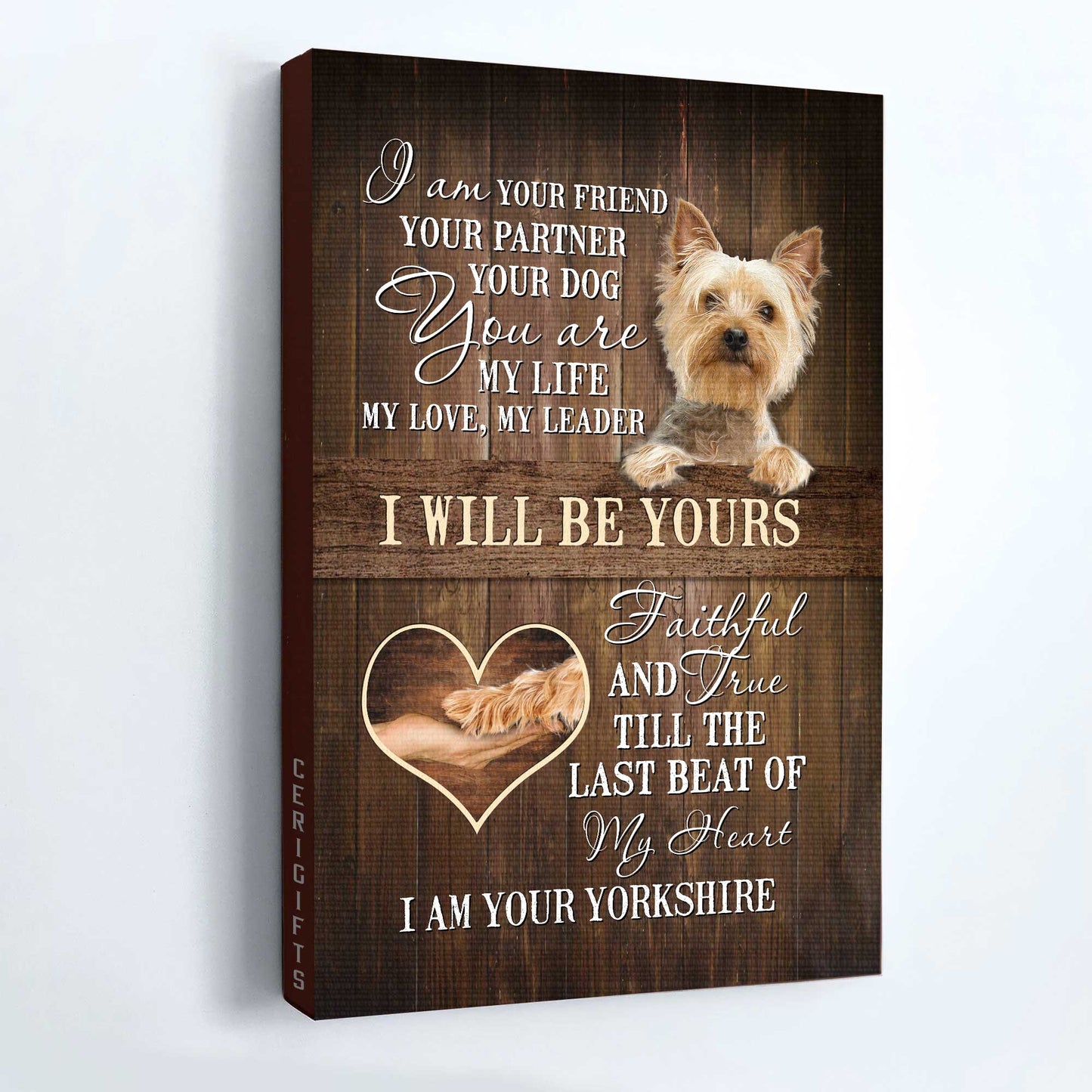 Yorkshire Terrier Dog Portrait Canvas - Yorkshire Terrier, Dog Picture Canvas - Gift for Yorkshire Terrier, Dog Lovers - I Will Be Yours Dog