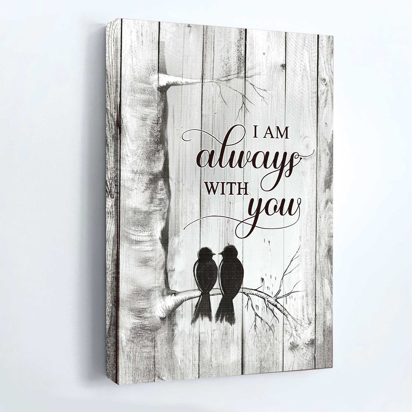 Memorial Portrait Canvas- Black bird, Heaven message, Saving memories- Gift for family- I am always with you - Heaven Portrait Canvas Prints, Wall Art