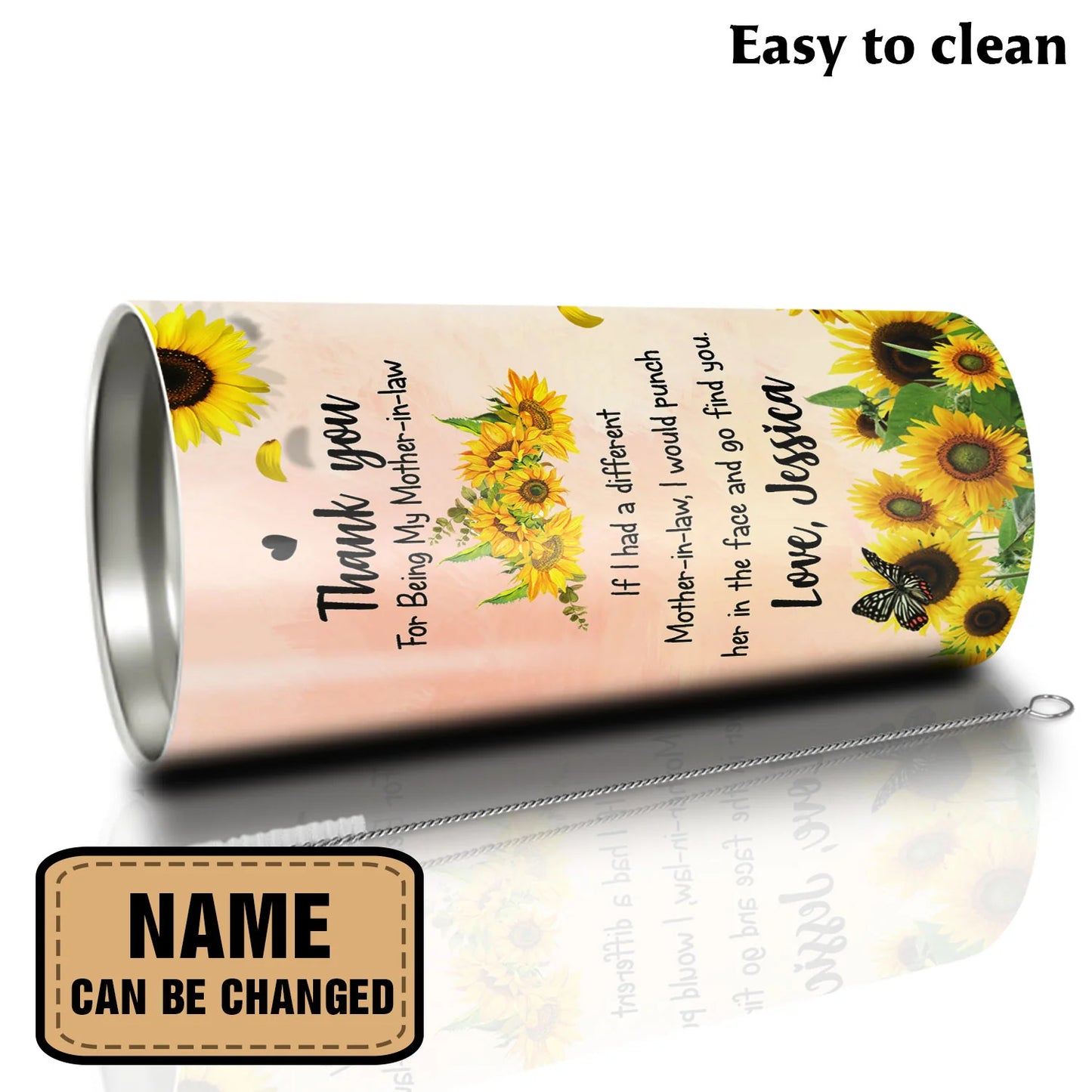 Personalized Mother's Day Gift Tumbler - Custom Gift For Mother's Day, Presents for Mom, Mother-In-Law - Best Mother In Law Ever Thank You Tumbler