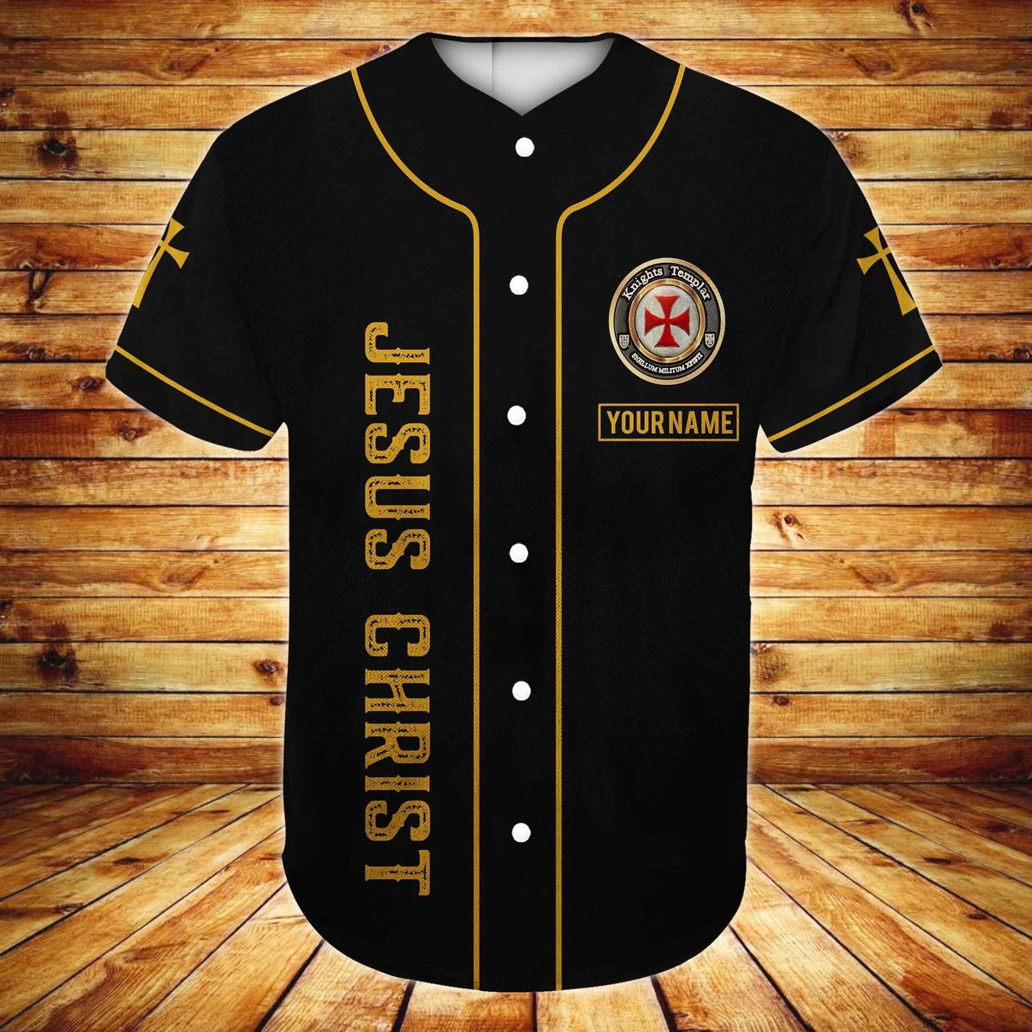 Personalized Jesus Baseball Jersey - Cross, Lion Baseball Jersey - Gift For Christians - My God's not dead Custom Baseball Jersey Shirt For Men Women