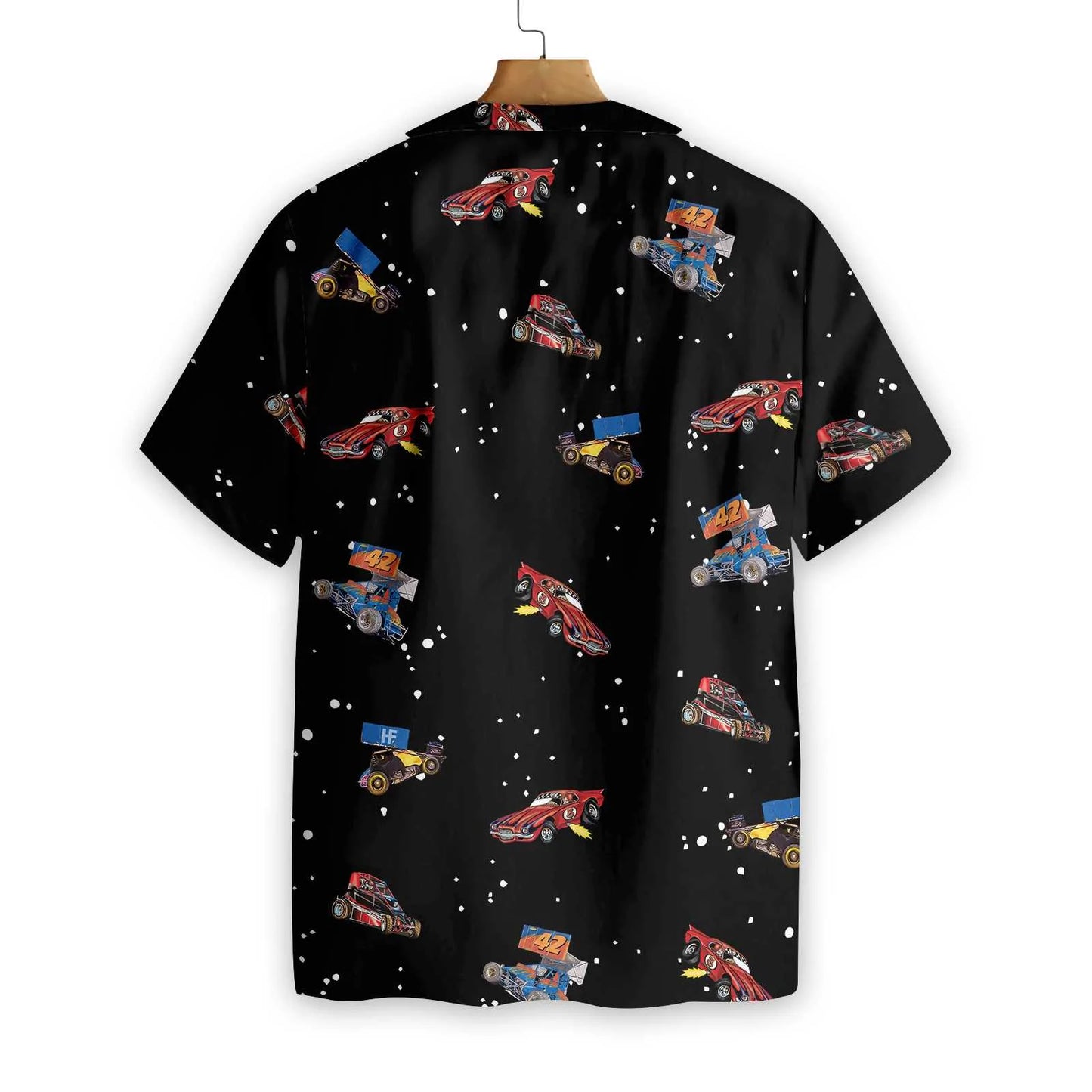 3D Dirt Track Racing Hawaiian Shirt, Cool Printed Car Racing Aloha Shirt For Men And Women - Perfect Gift For Racing Lovers, Friends, Husband, Boyfriend, Family