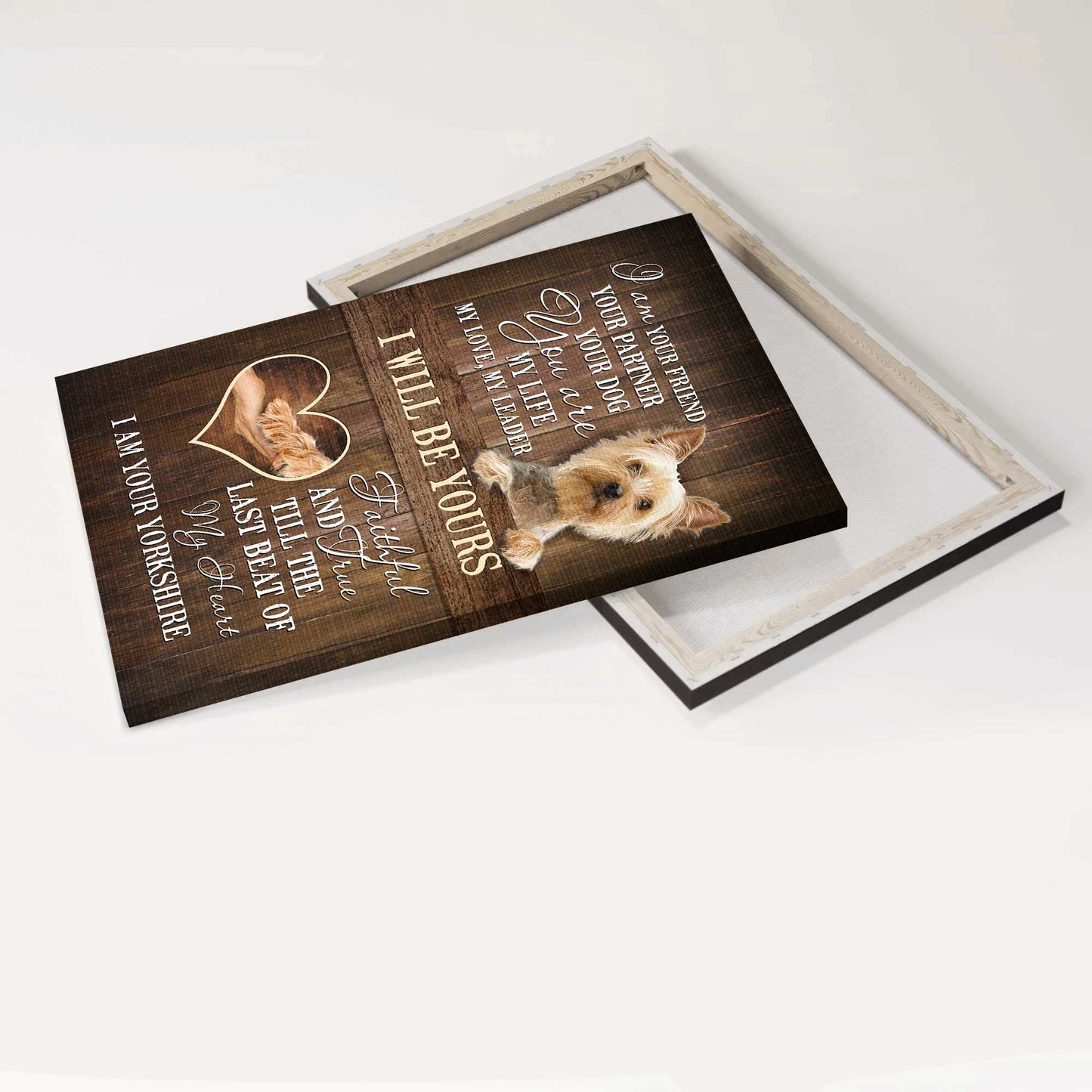 Yorkshire Terrier Dog Portrait Canvas - Yorkshire Terrier, Dog Picture Canvas - Gift for Yorkshire Terrier, Dog Lovers - I Will Be Yours Dog