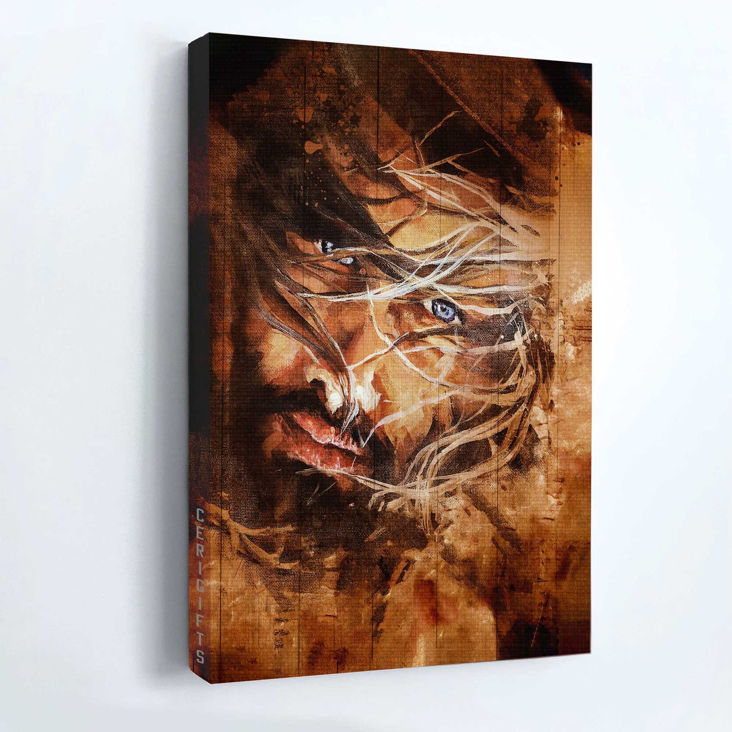 Jesus Portrait Canvas - Christ the redeemer, Jesus face- Inspirational gift, Gift For Christian