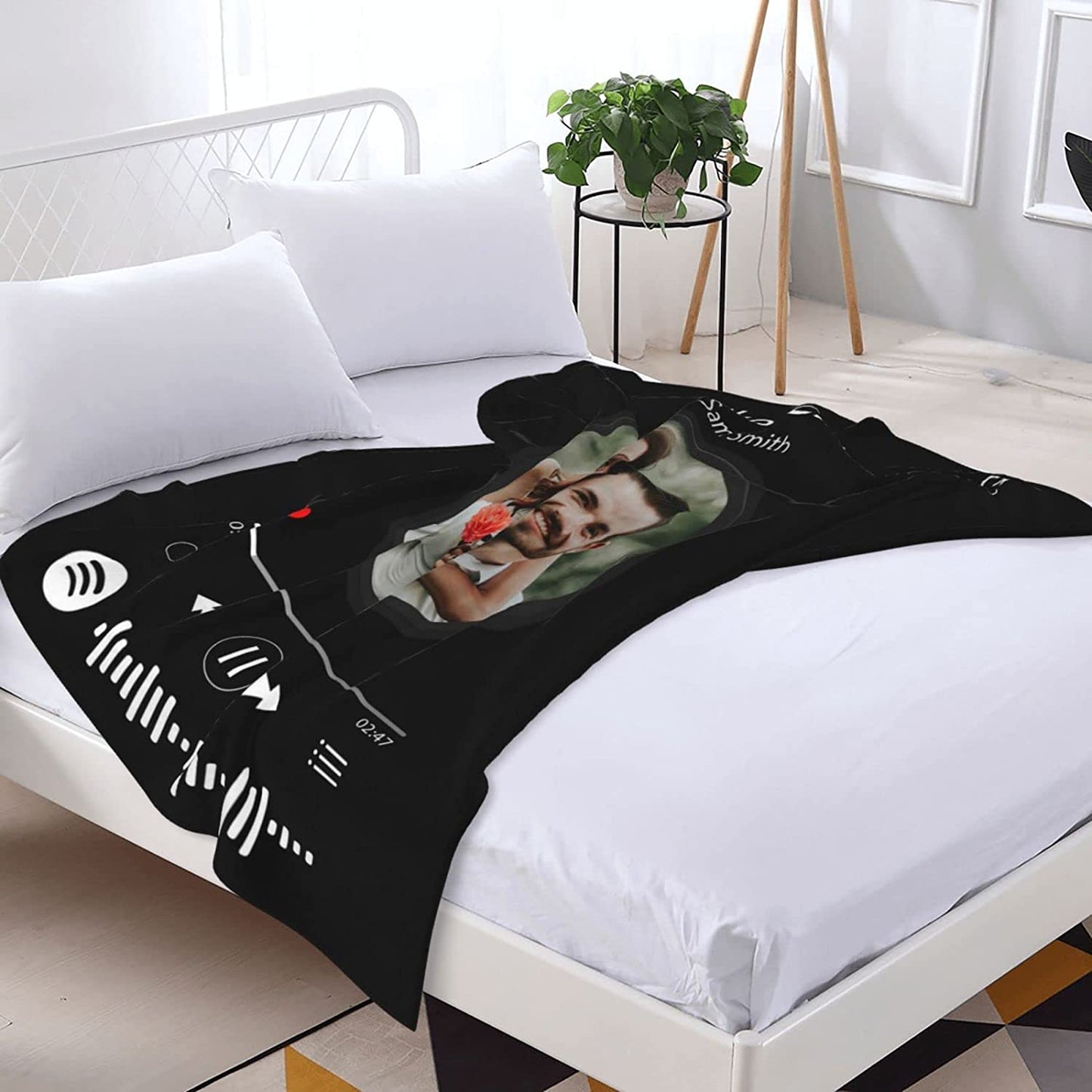 Personalized Valentine's Gift For Couple, Gift For Valentine's Day, Custom Blankets Using Couple Image, Friends, Birthday Valentines Gifts
