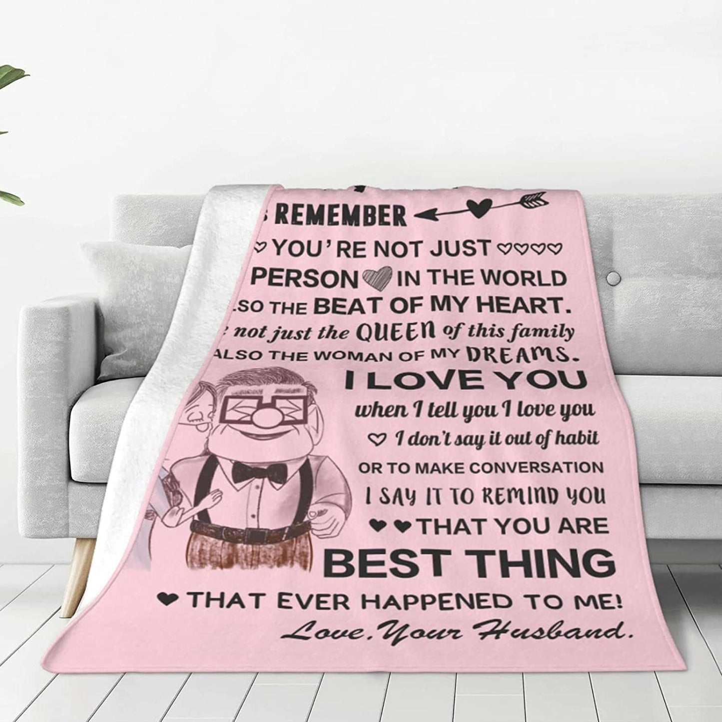 Gift For Wife Blanket - To My Wife, Old Couple Blanket - Romantic Gift For Wife From Husband, Birthday, Christmas, Valentines, Anniversary Blanket - You Are Best Thing Blanket