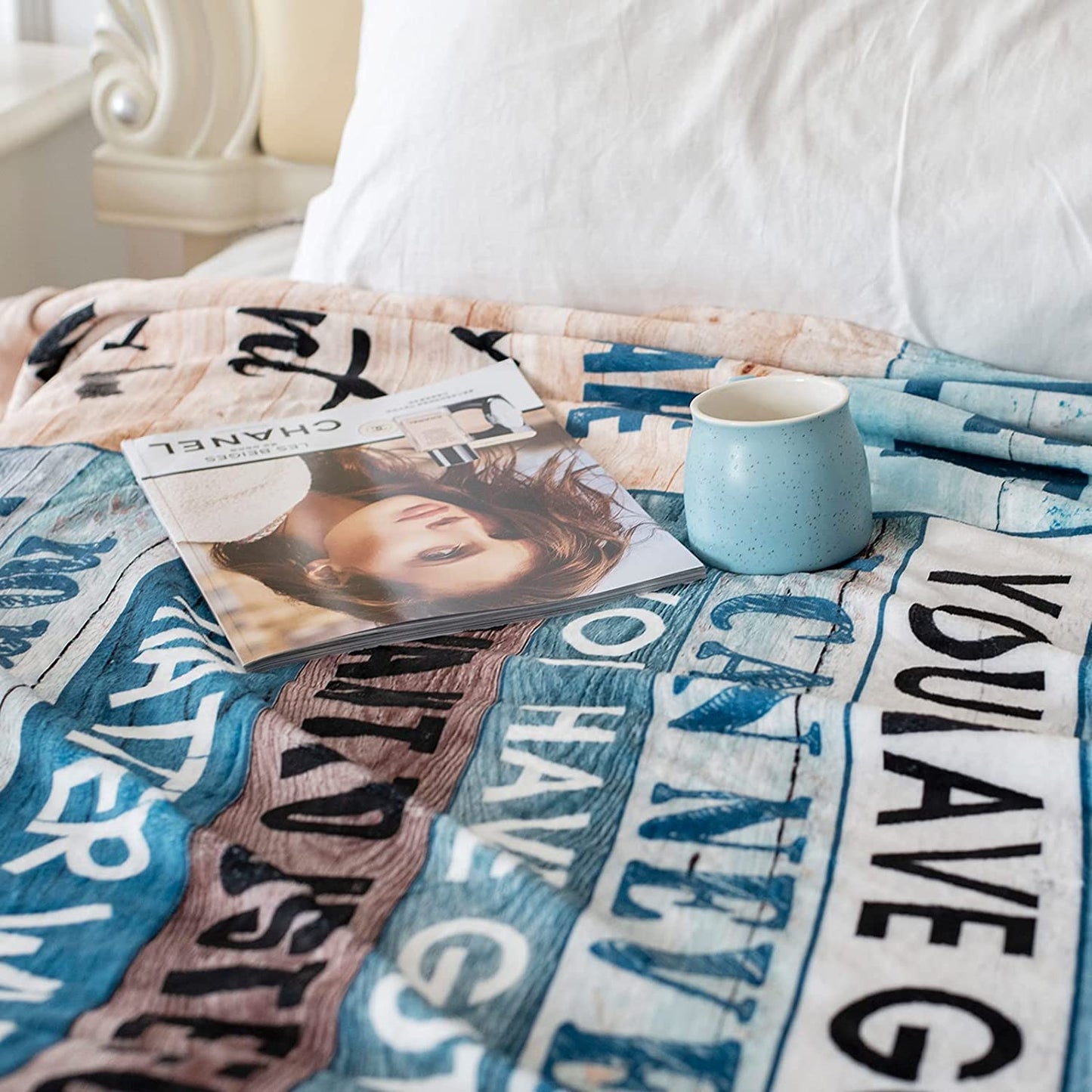 Gift For Girlfriend Blanket - To My Girlfriend Blanket - Romantic Gift For Girlfriend From Boyfriend, Birthday, Christmas, Valentines, Anniversary Blanket - I Love You Blessing Sweet Sayings Quote Blanket