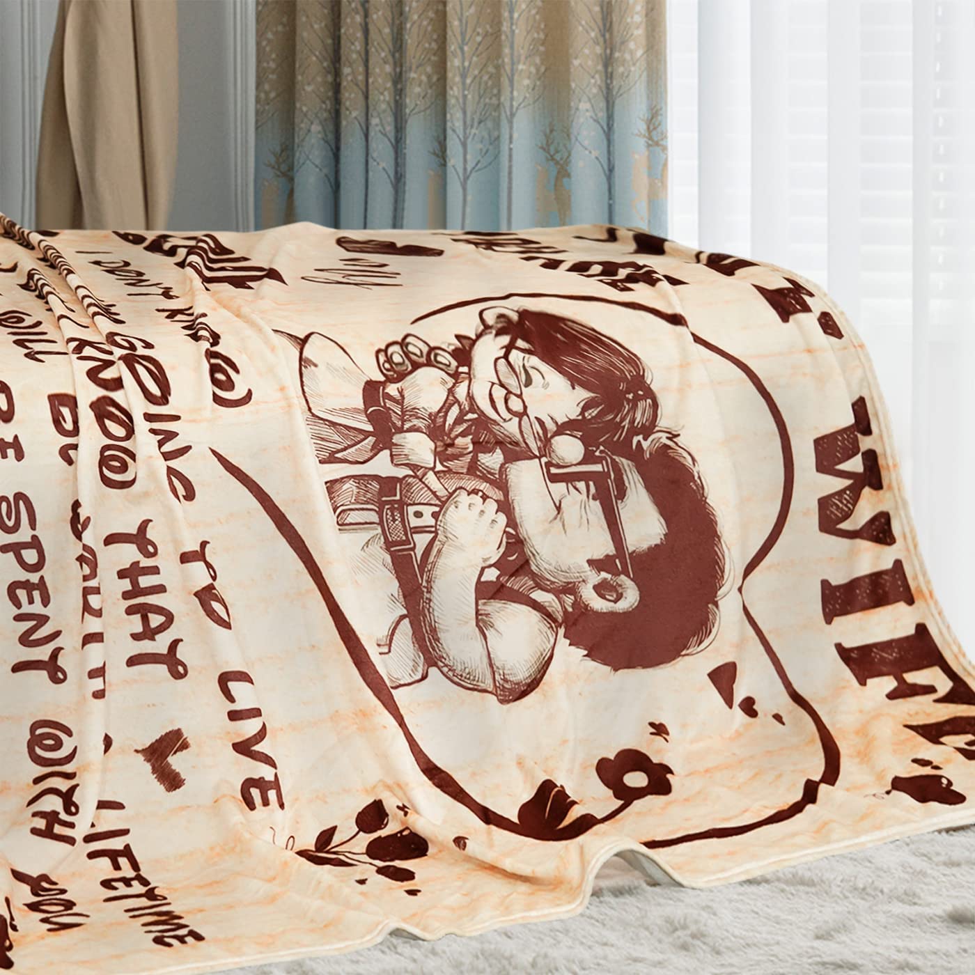 Gifts For Wife From Husband, To My Wife Blanket I Love You Gift For Her Romantic Valentines Day Anniversary Birthday Blankets