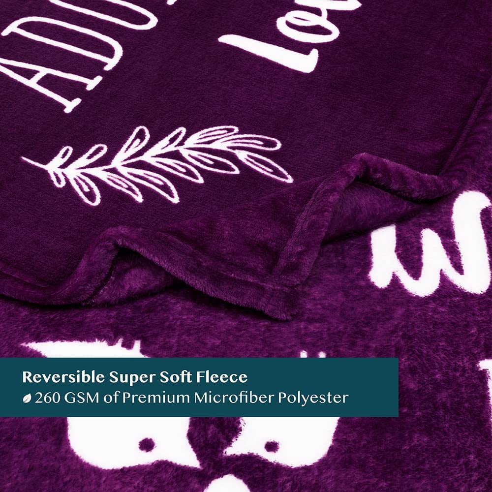 Gift for Best Friend - Best Friend Blanket for Women, Valentine Friendship Gift Blanket for BFF Besties, Soft Fleece Sherpa Throw Blanket, Birthday Gift for Best Friend, Soul Sister, Long Distance, Girl Friend (Purple)