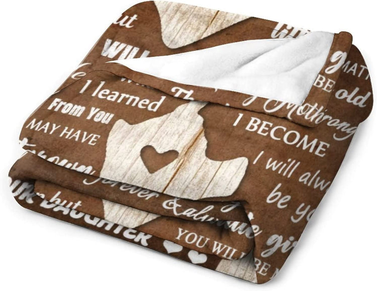 Mother's Day Blanket, Mom Gifts Mom Birthday Gifts, Mom Blanket from Daughter, Gifts for Mom from Daughter, Mom Gifts from Daughters