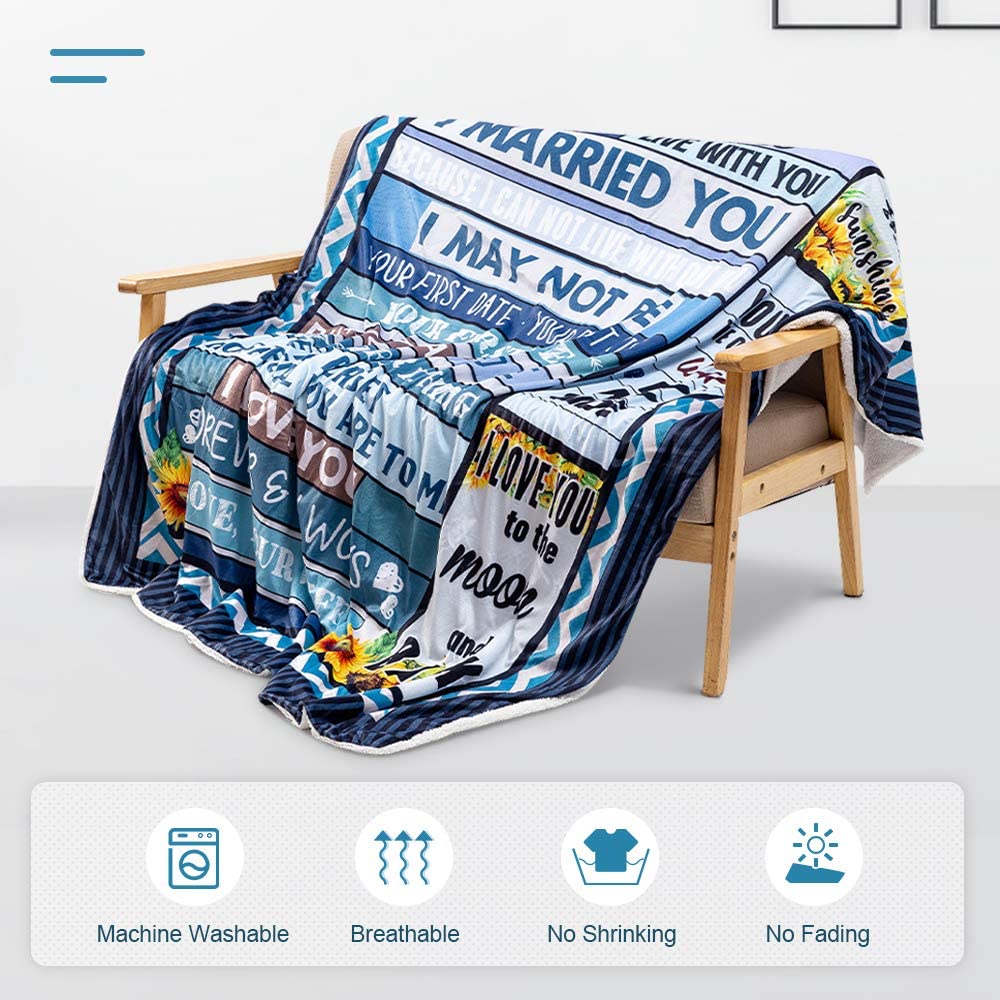 Gift For Husband, Couple Blanket, You Are My Sunshine Blanket , You Are The Only One I Want By My Side Blanket - Valentine, Christmas, Wedding Anniversary Fleece Blanket