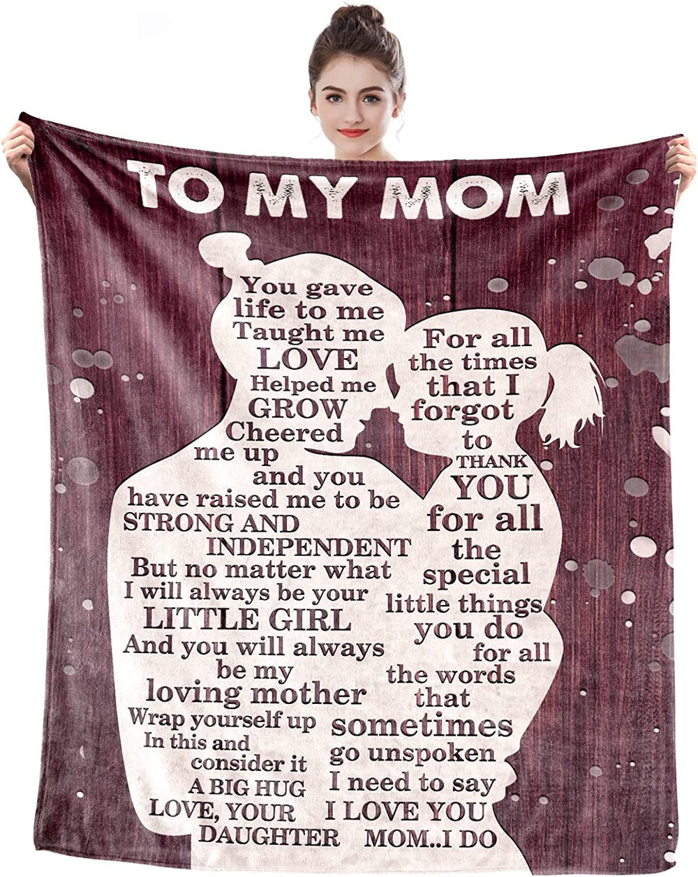 Mother's Day Gifts For Mom, Christmas Birthday Gift For Mom From Daughter Mother's Day Birthday Mom Gift Idea Throw Blankets