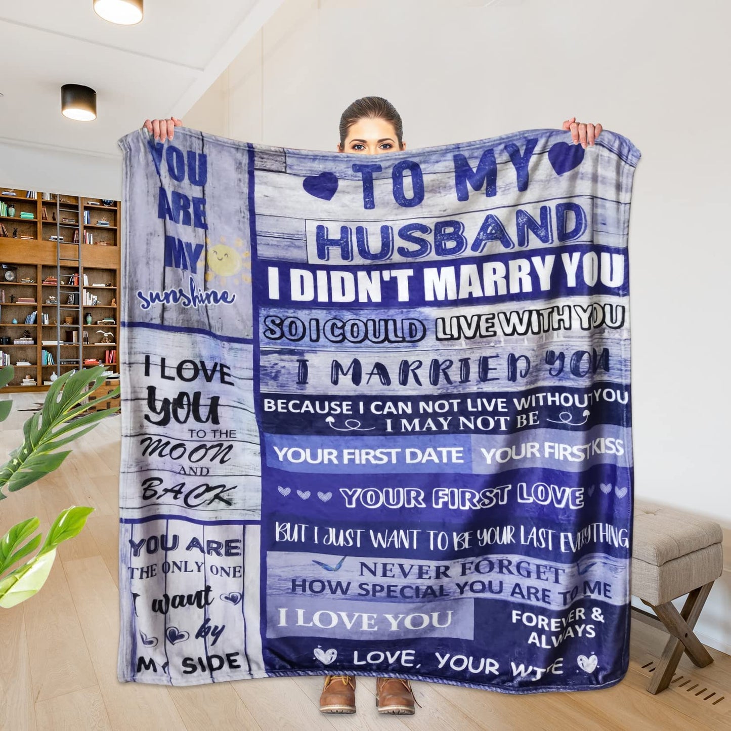 To My Husband Blanket From Wife, Gifts For Husband From Wife, Best Gifts Ideas For Husband, I Love You Blanket Gift for Husband From Wife, Love Blanket