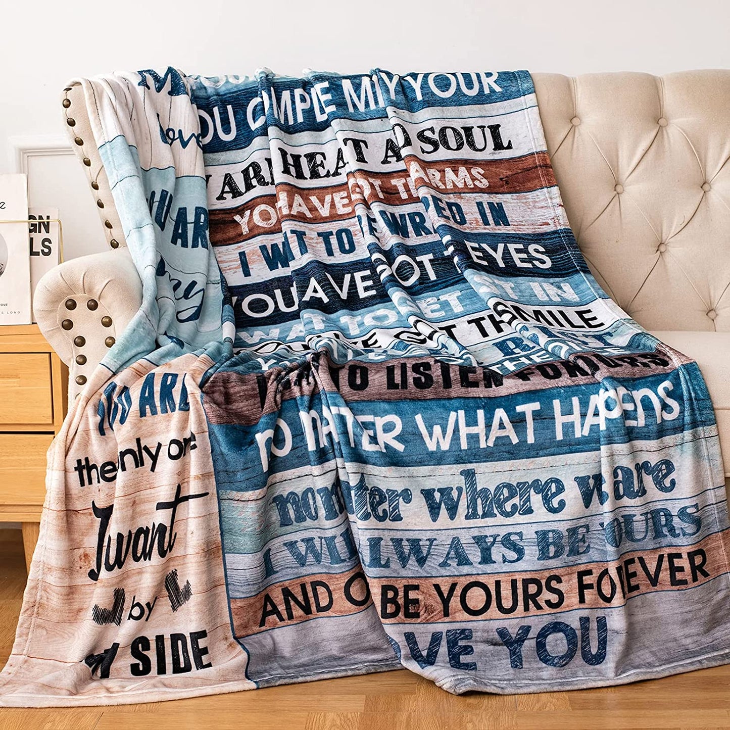 Gift For Girlfriend Blanket - To My Girlfriend Blanket - Romantic Gift For Girlfriend From Boyfriend, Birthday, Christmas, Valentines, Anniversary Blanket - I Love You Blessing Sweet Sayings Quote Blanket