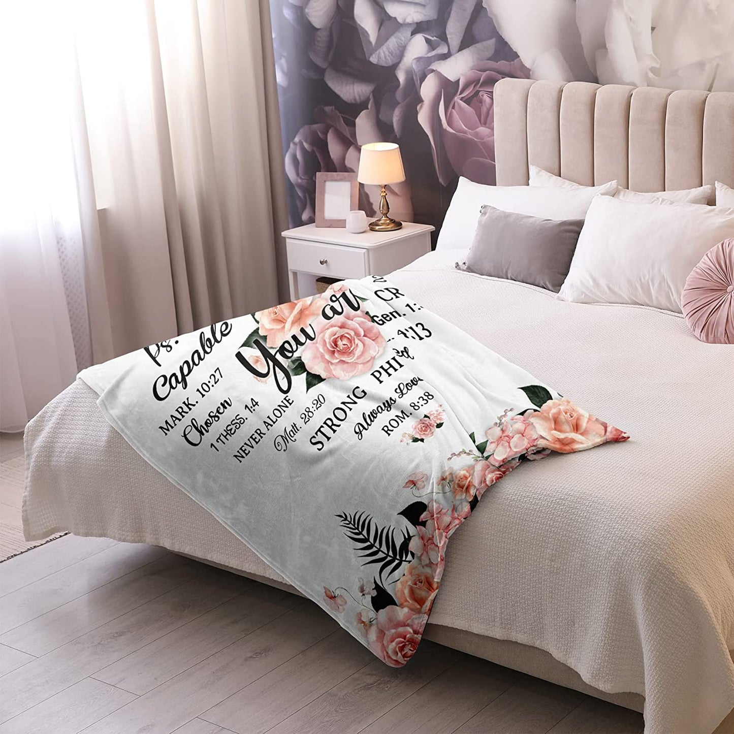Christian gifts blanket - gifts for women - Christian Valentine birthday gifts - best Christian Inspirational Gift - faith gifts for women