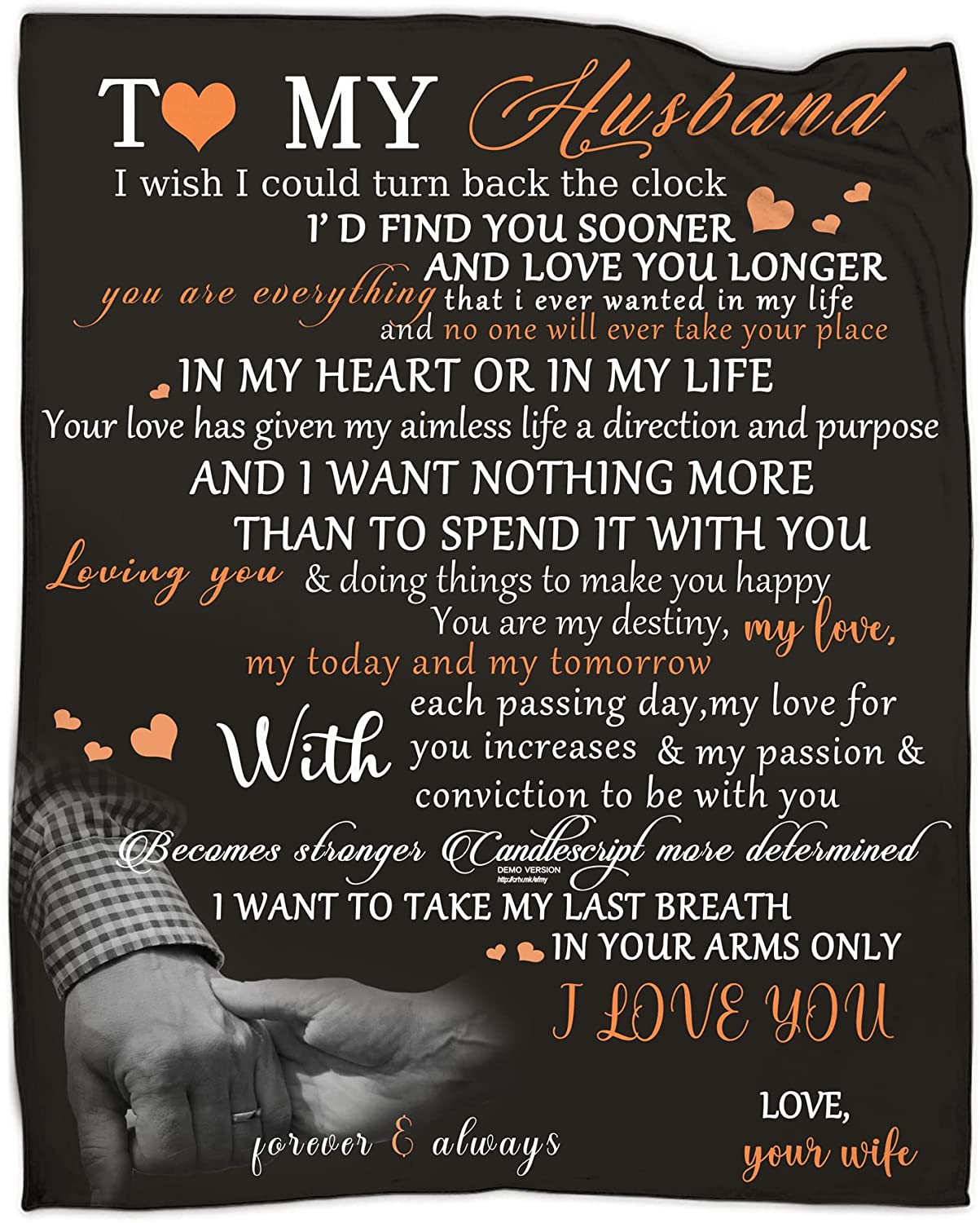 To My Husband Blanket From Wife, Gifts For Husband From Wife, Best Gifts Ideas For Husband, I Love You Blanket Gift for Husband From Wife, Blanket From Wife Best Anniversary Valentine Gifts To Husband