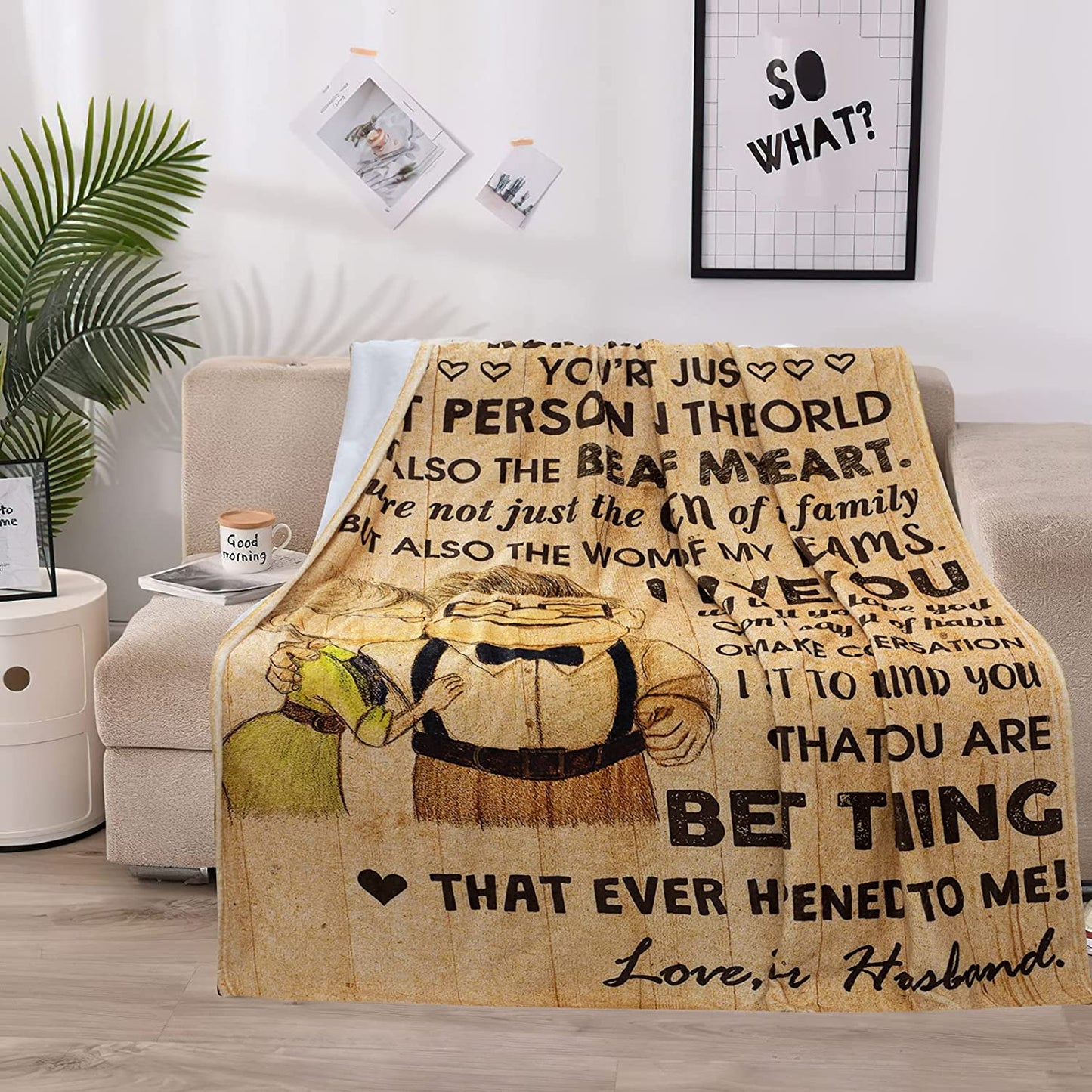 Gift For Wife Blanket - I Love You, To My Wife Blanket - Gift From Husband Romantic Anniversary, Valentines, Mother's Day, Christmas, Birthday Blanket