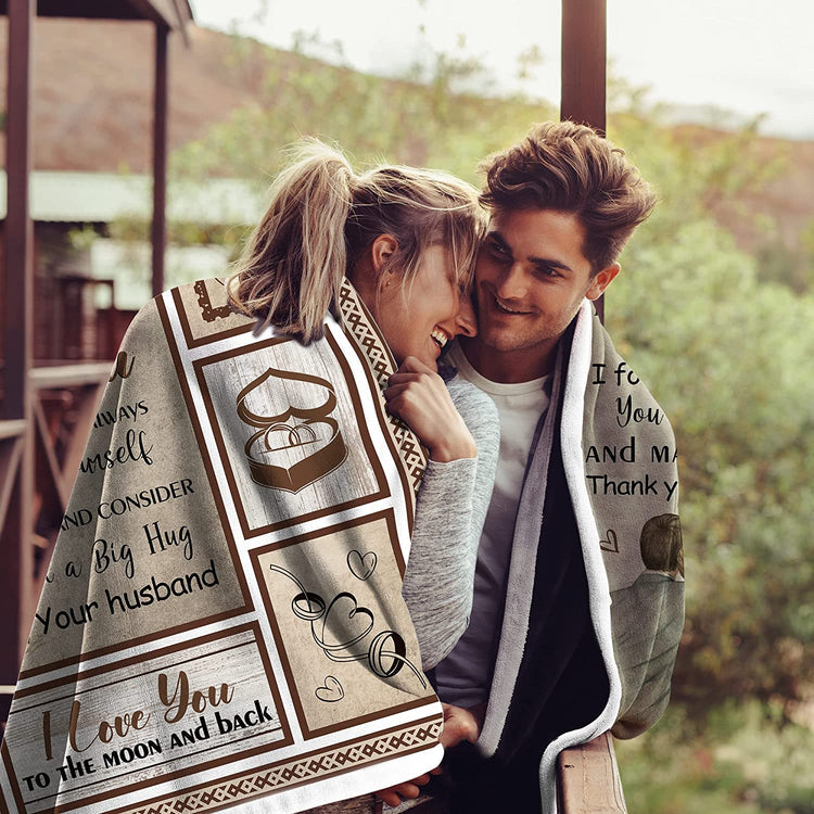 Valentine Gifts For Wife, To My Wife Blanket From Husband, Birthday For Her Soft Throw Blanket, Romantic Valentine Gifts For Wife, You Are My Sunshine