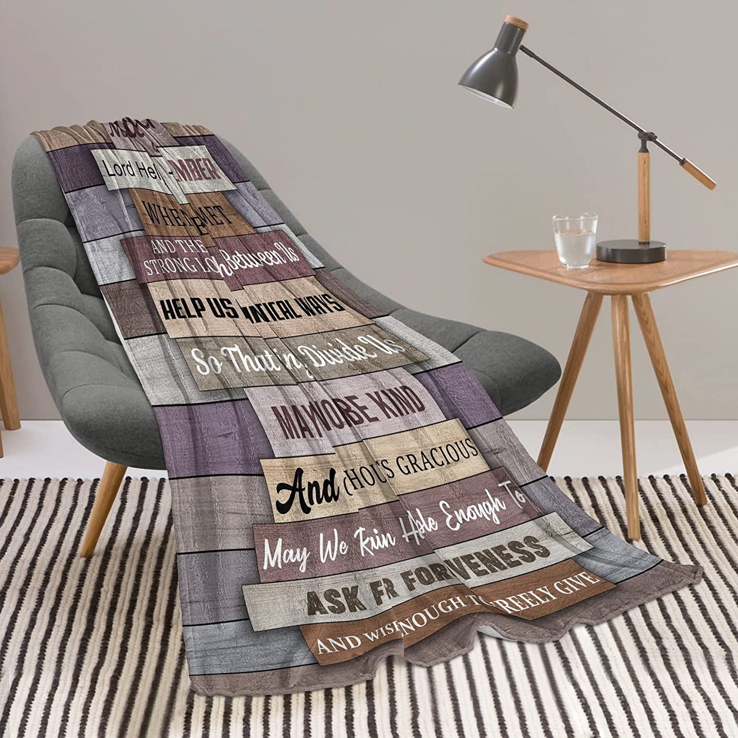 Gift For Couple Blanket - Marriage Prayer Blanket Gift Valentine's Marriage Anniversary Engagement Blanket - Gifts for Couples Newly Thrown Blanket for Engaged Wedding Bridal