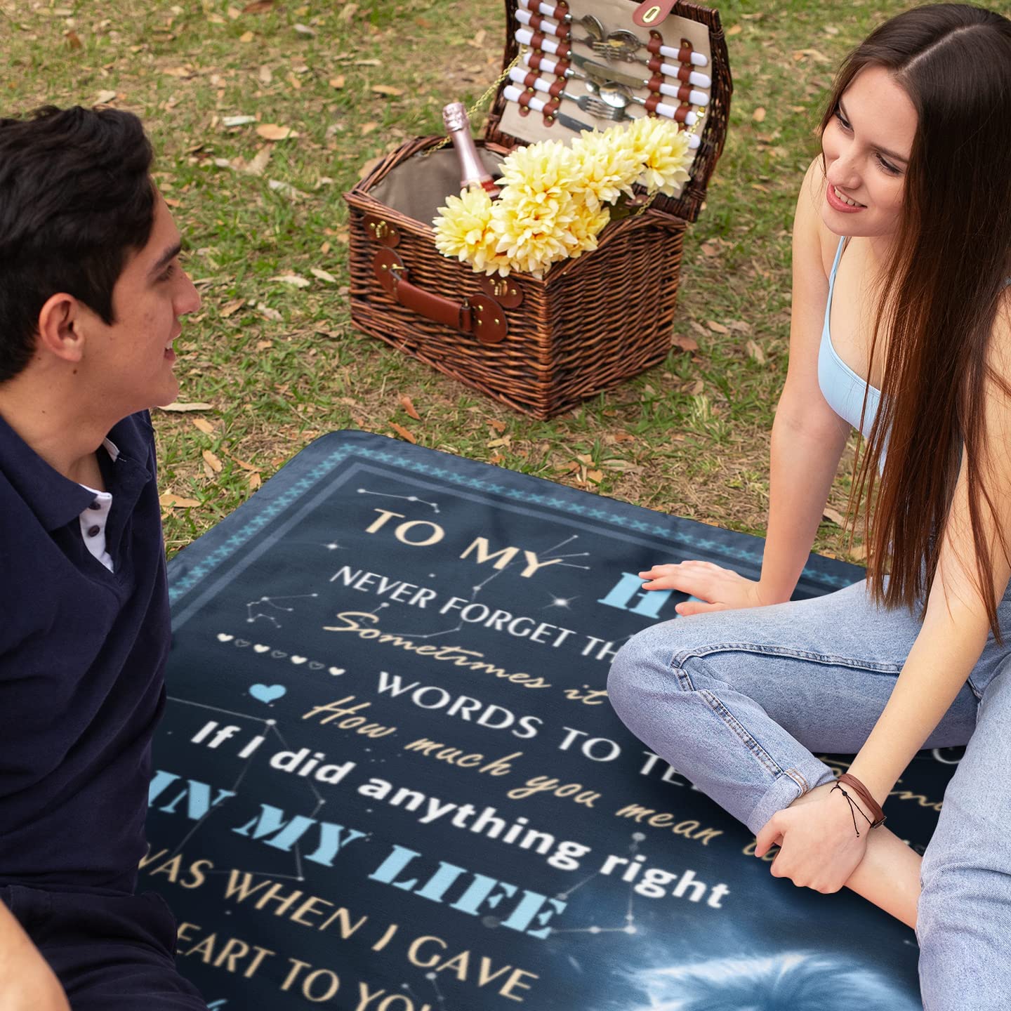 Gift For Husband, Couple Blanket, Lion Couple Blanket, Never Forget That I Love You Blanket - Valentine, Christmas, Wedding Anniversary Fleece Blanket