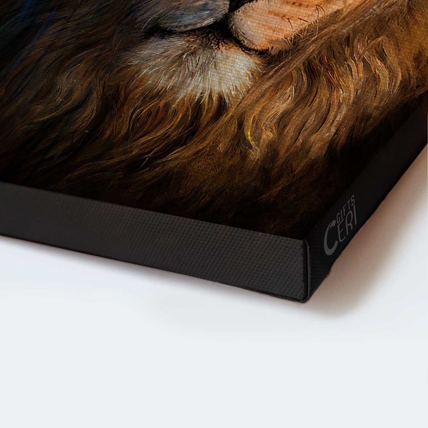 Lion Portrait Canvas, Abstract lion head, Lion of Judah, Gorgeous crown Landscape Canvas, Jesus is King Canvas - Wall Decor Framed Gift For Christian