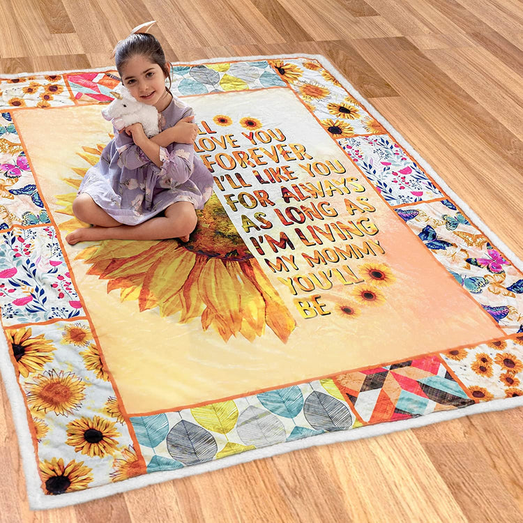 Gifts for Mom Blanket Mom Birthday Gifts Mom, Mother's Day Gifts from Daughters, Birthday Gifts for Mom New Mom Gifts for Women Soft