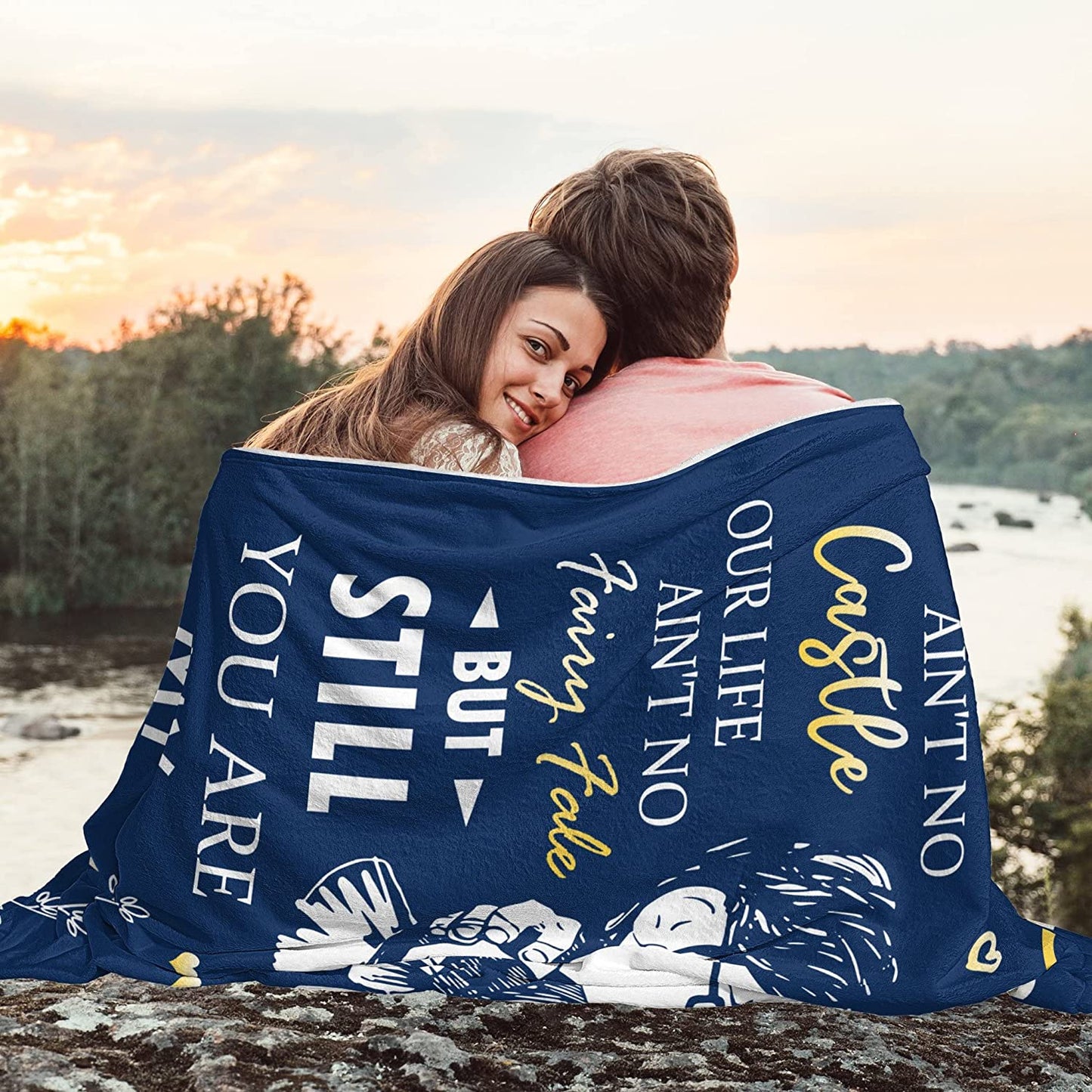 Gifts For Husband Blanket - You Are My King Forever, To My Husband Blanket - Gift From Wife, Anniversary, Wedding, Valentines, Mother's Day, Christmas, Birthday Blanket