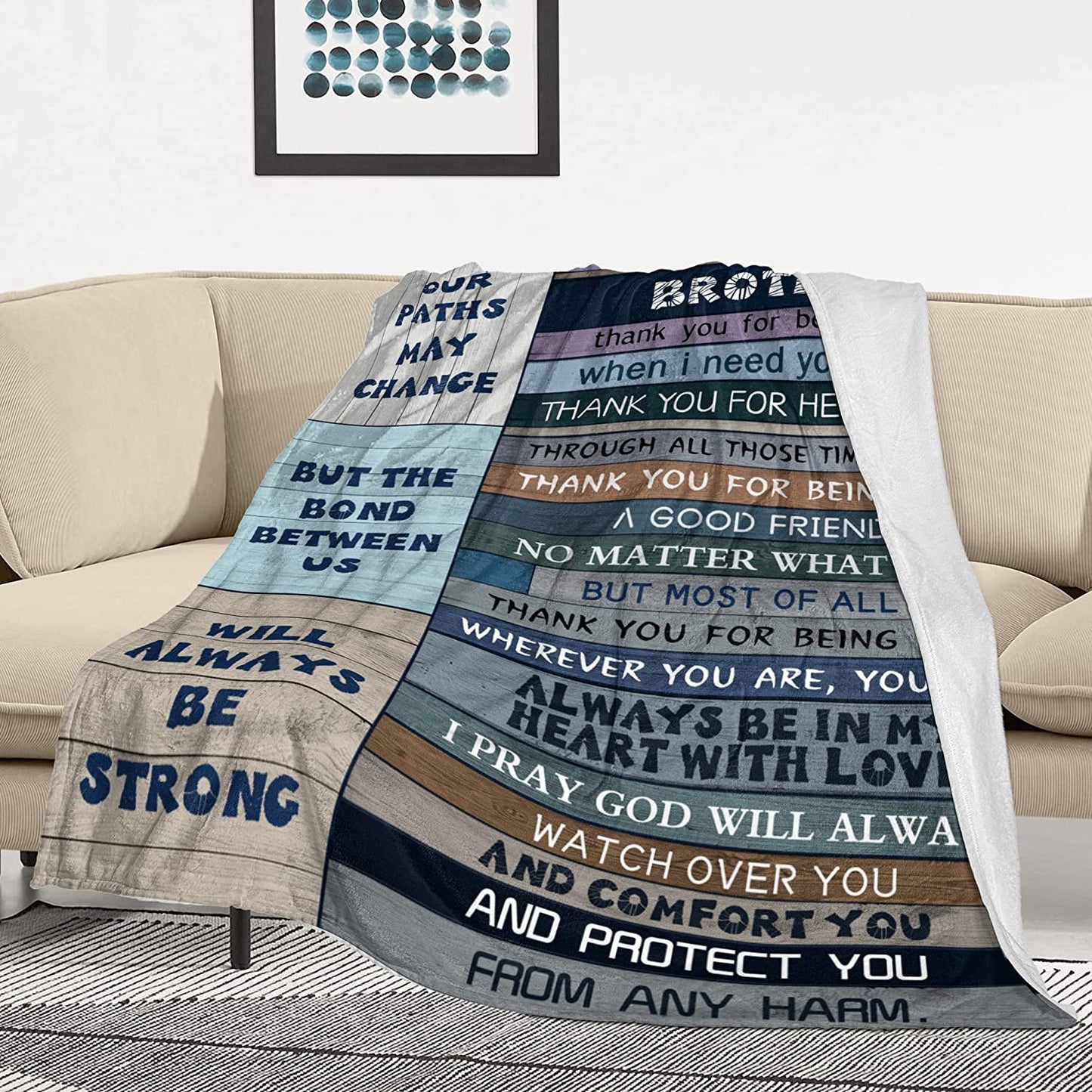 Birthday Gift For Brother, Gifts For Brother Blanket, To My Brother Gifts, Brother Gifts From Sister, Younger Brother, Best Ideas Gift For Brother, Thank You For Helping Me Blanket