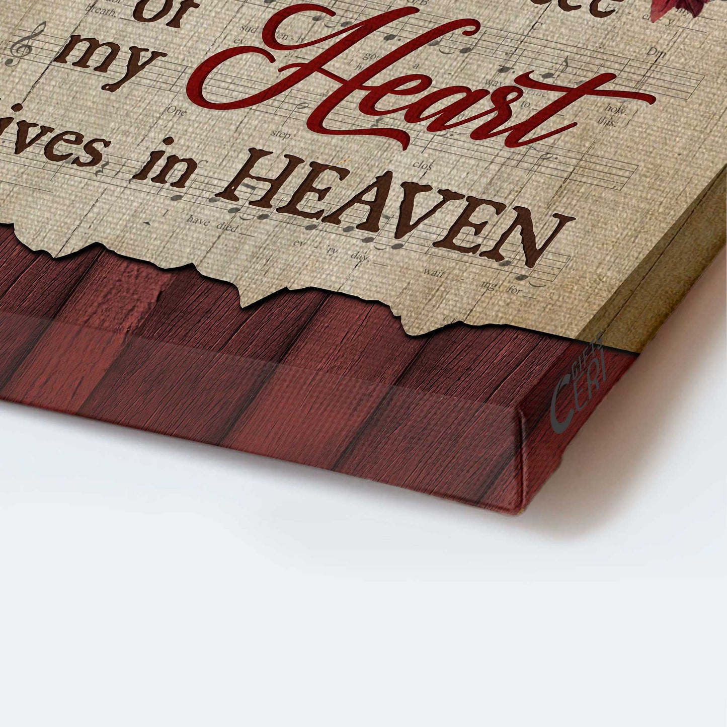 Heaven Portrait Canvas - Bird couple, Male and female cardinals Portrait Canvas - Memorial Gift For Family Members - A piece of my heart in heaven Portrait Canvas