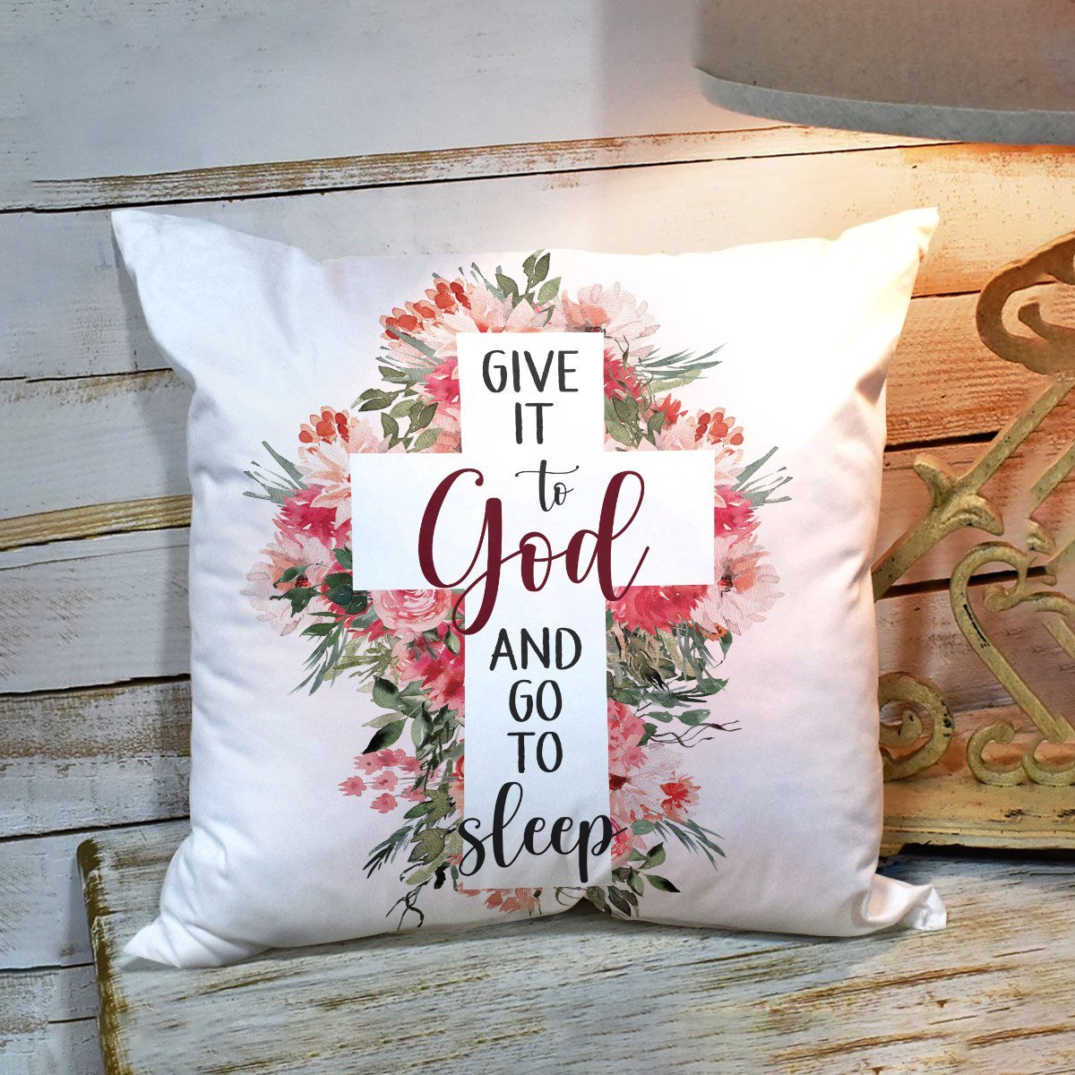 Bible Verse Pillow - Jesus Pillow- Gift For Christian - Give It To God