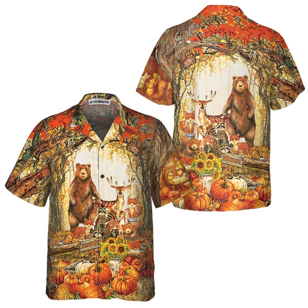 A Greatful Thanksgiving Hawaiian Shirt, Fall Thanksgiving Aloha Shirt, Gift For Thanksgiving Day