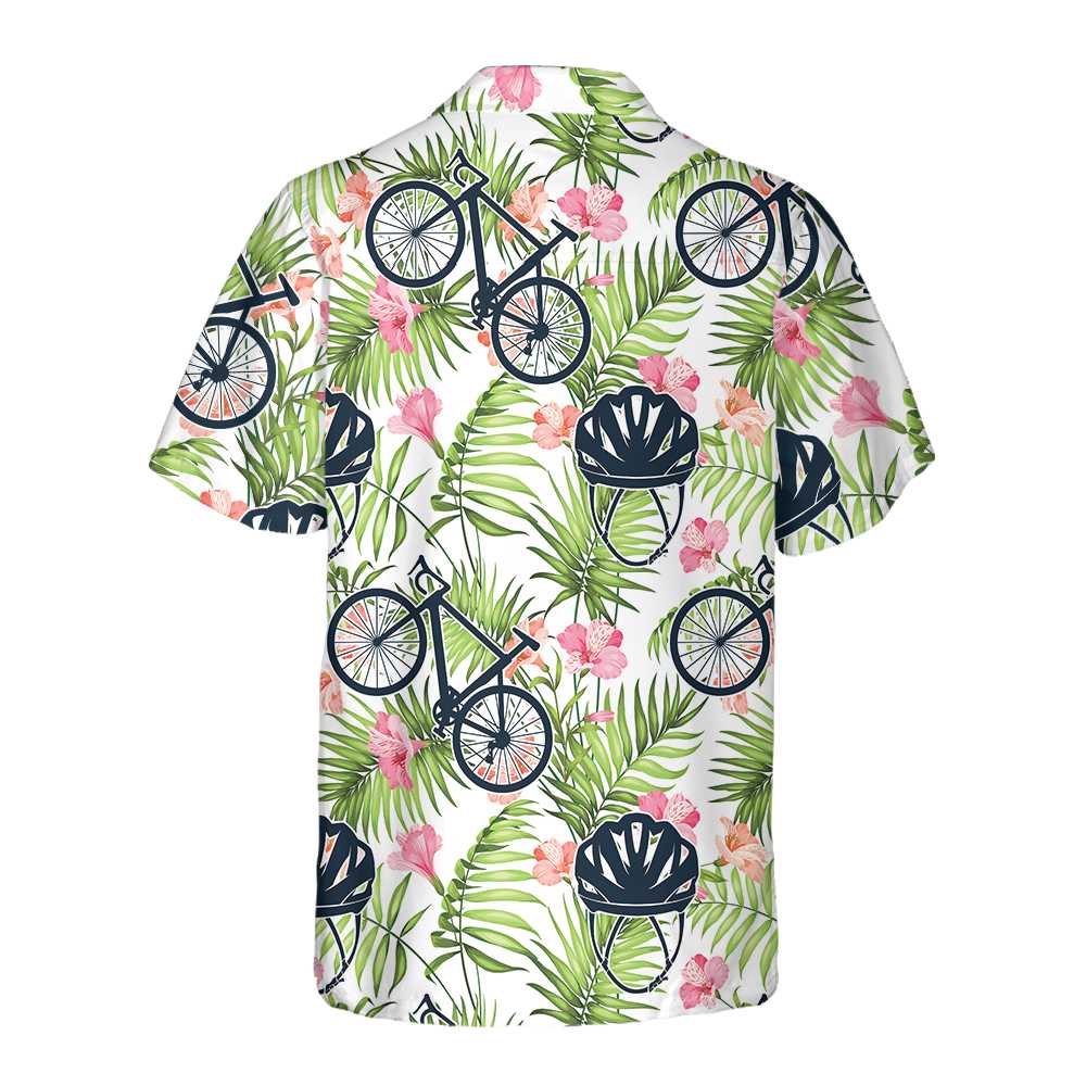 Aloha Cycling Hawaiian Shirt, Bicycle Tropical Aloha Shirt For Men And Women, Best Gift For Bikers