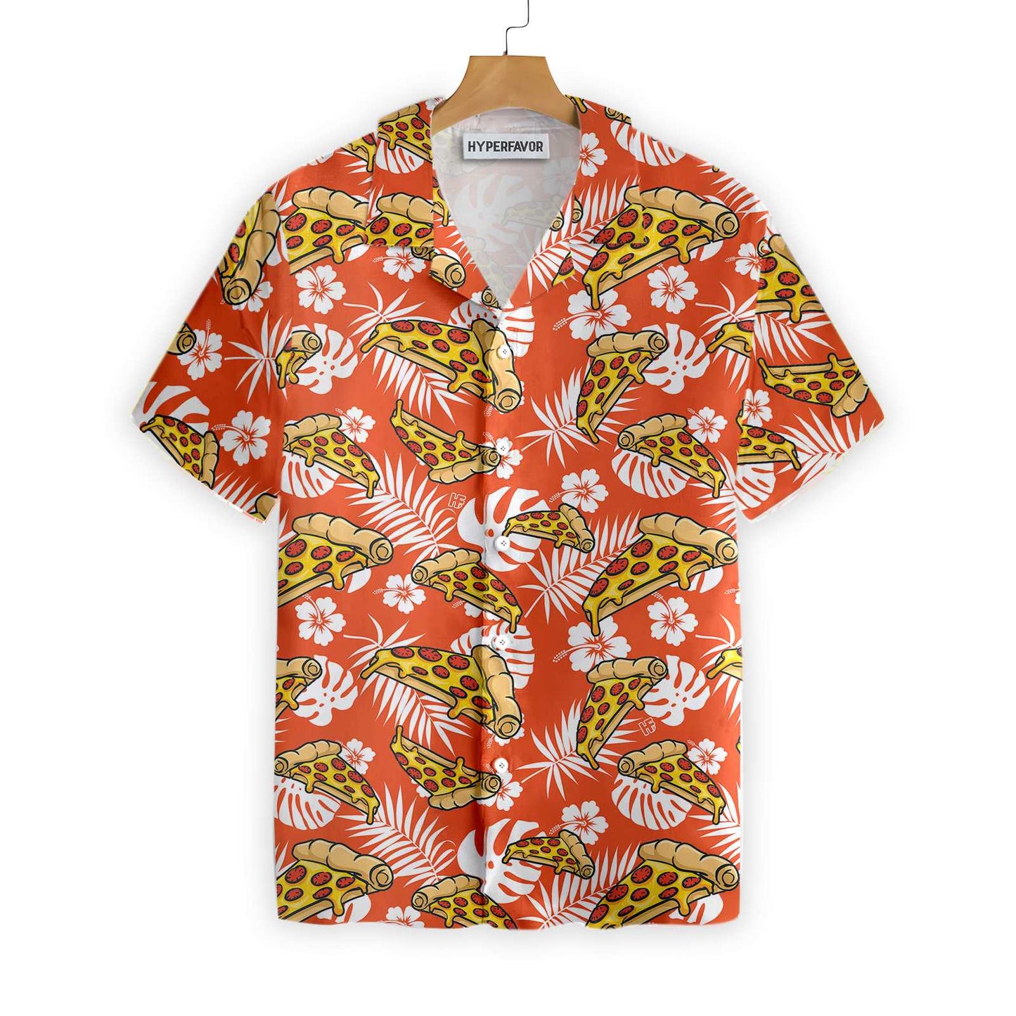 Aloha Tropical Pizza Shirt For Men Hawaiian Shirt, 3D Pizza Hawaiian Shirt, Perpect Gift For Men, Lovers, Husband, Boyfriend, Family