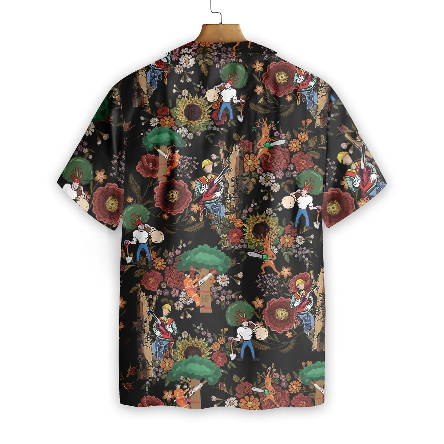 Arborist Proud Hawaiian Shirt, Flower Tree Pattern Aloha Shirt For Men & Women, Best Gift For Arborist, Husband, Wife, Boyfriend, Girlfriend