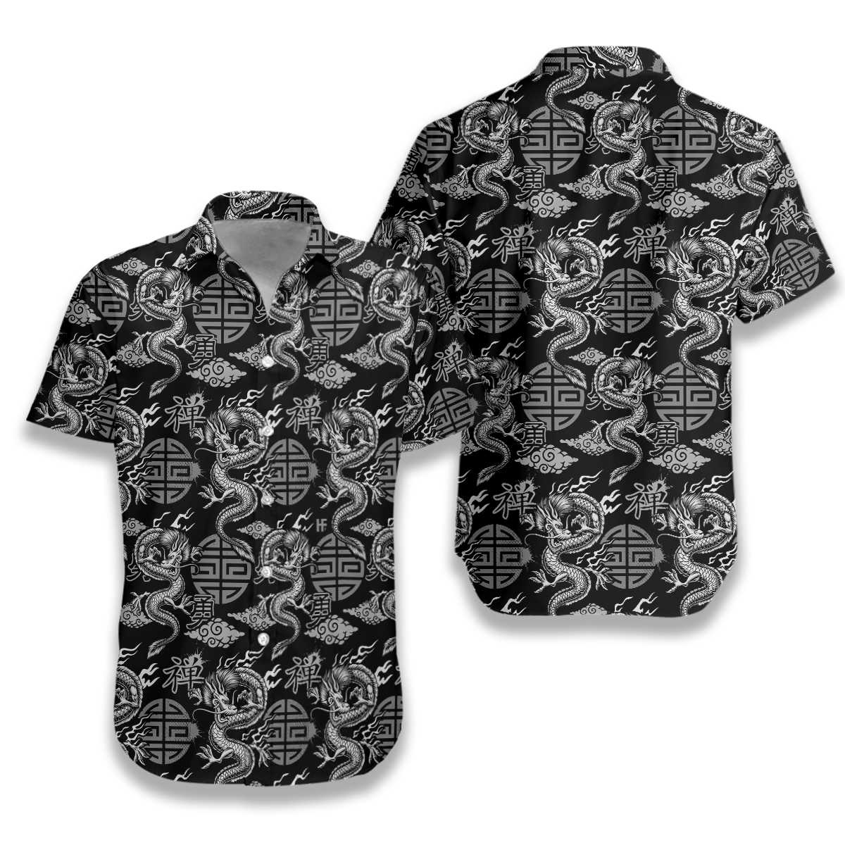 Asian Dragon Hawaiian Shirt, Dragon Aloha Shirt For Men & Women, Best Gift For Dragon Lovers, Summer, Husband, Wife, Boyfriend, Girlfriend
