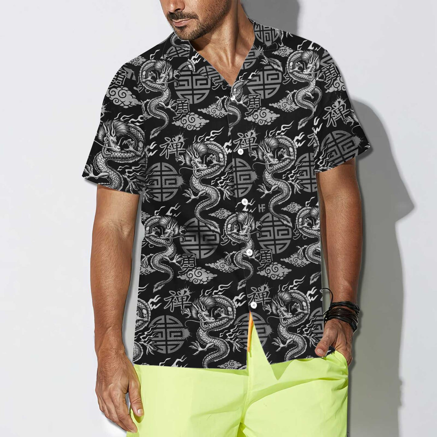 Asian Dragon Hawaiian Shirt, Dragon Aloha Shirt For Men & Women, Best Gift For Dragon Lovers, Summer, Husband, Wife, Boyfriend, Girlfriend