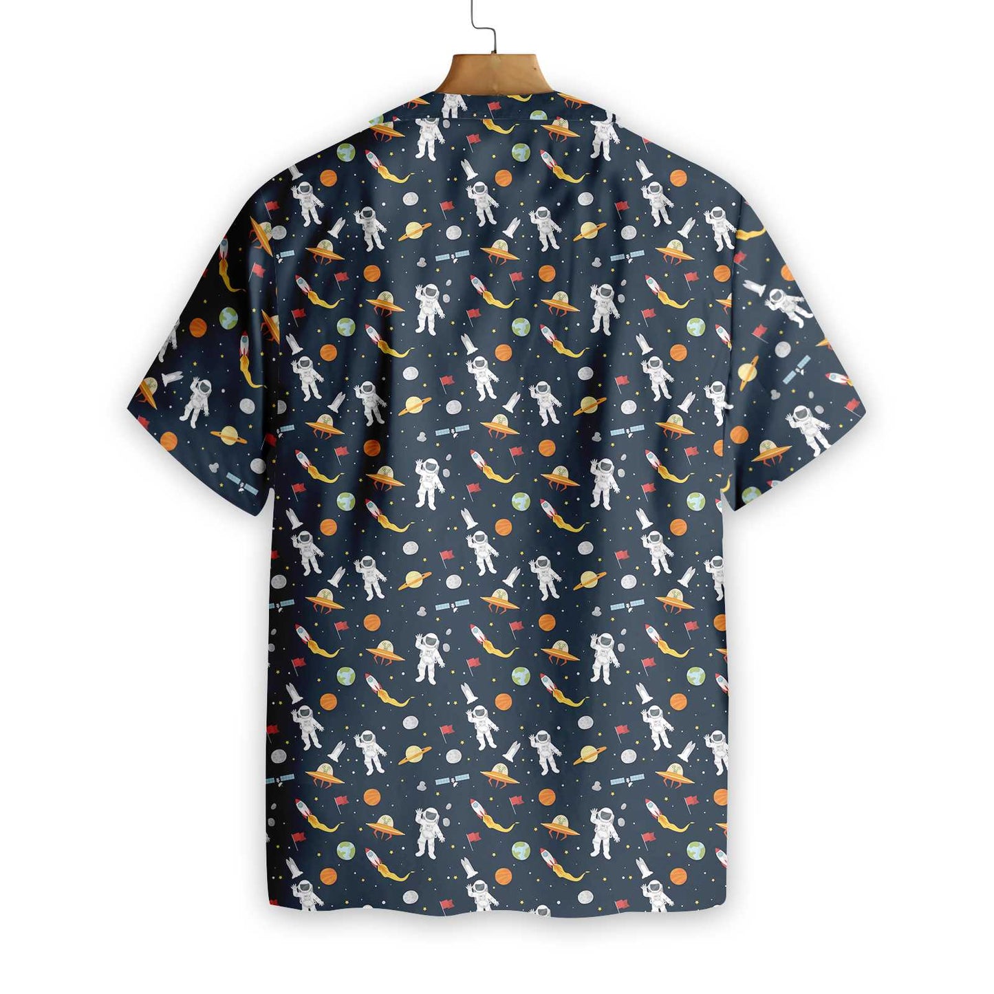 Astronaut Hello Hawaiian Shirt, Spacecraft Spaceflight Aloha Shirt For Men & Women, Best Gift For Summer, Husband, Wife, Boyfriend, Girlfriend