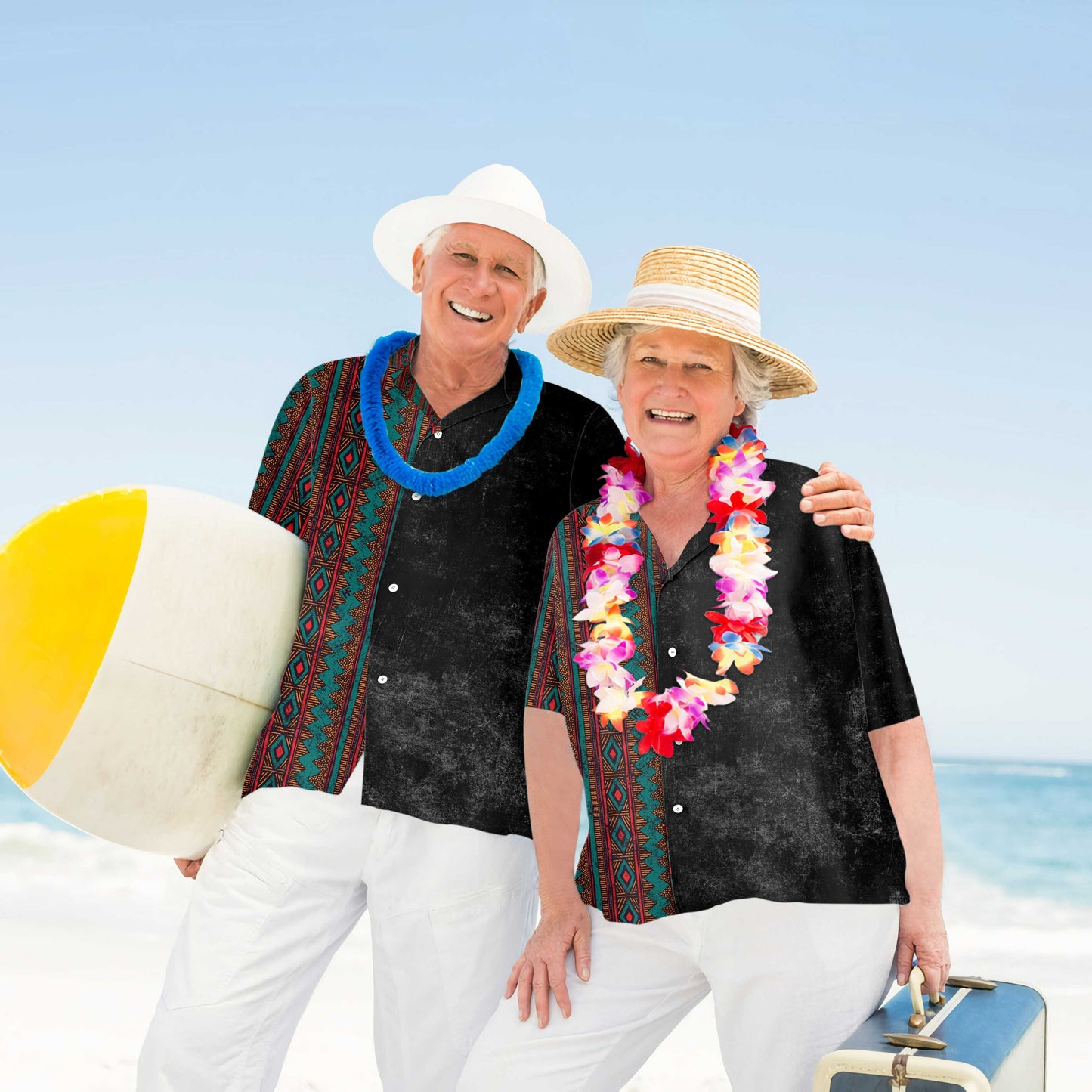 Aztec And Tribal Native American Hawaiian Shirt, Ethnic Pattern American Indian Aloha Shirt For Men And Women, Best Gift For Husband, Wife, Boyfriend, Girlfriend