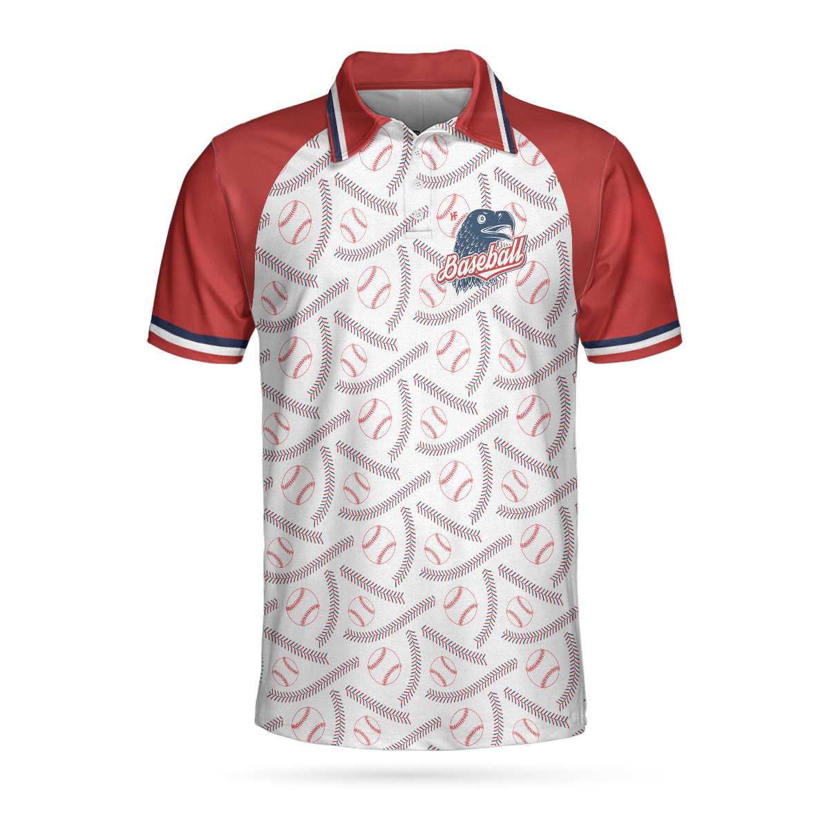 Baseball And Patriot Men Polo Shirt, Wide Shoulder Baseball Pattern Polo Shirt, Best Baseball Shirt For Men, Gift For Baseball Lovers