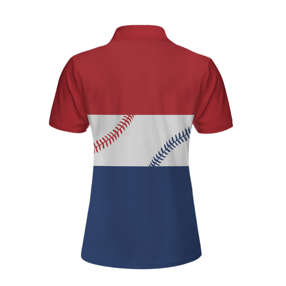 Baseball Girl Custom Short Sleeve Women Polo Shirt, Best Personalized Gift Idea For Baseball Ladies