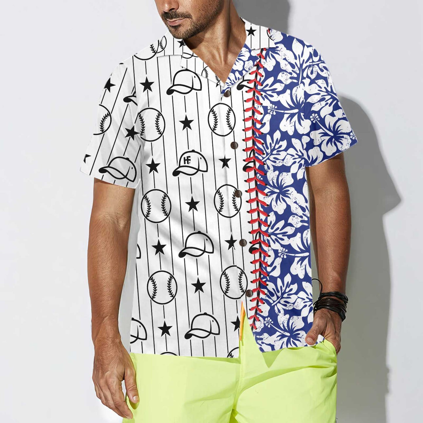 Baseball Tropical Pattern Baseball Hawaiian Shirt, Button Up Baseball Shirt For Men & Women, Cool Baseball Gift - Perfect Gift For Baseball Lovers, Friends, Husband, Boyfriend, Family