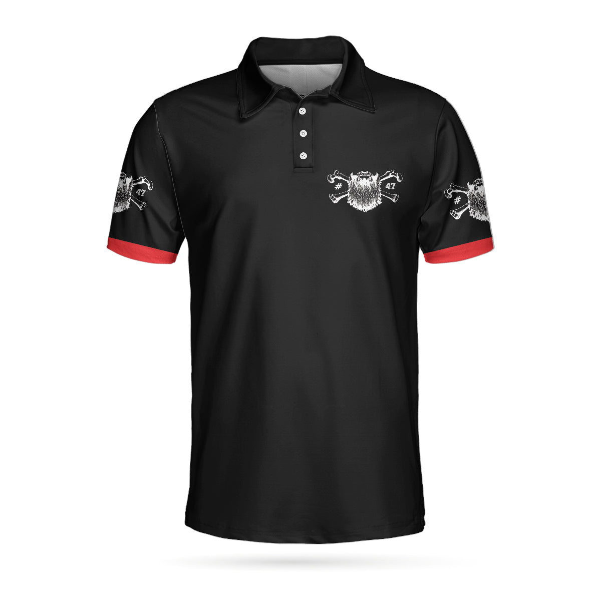 Beard Rule Short Sleeve Black Men Polo Shirt, If You Touch My Beard Polo Shirt, Best Beard Shirt For Men