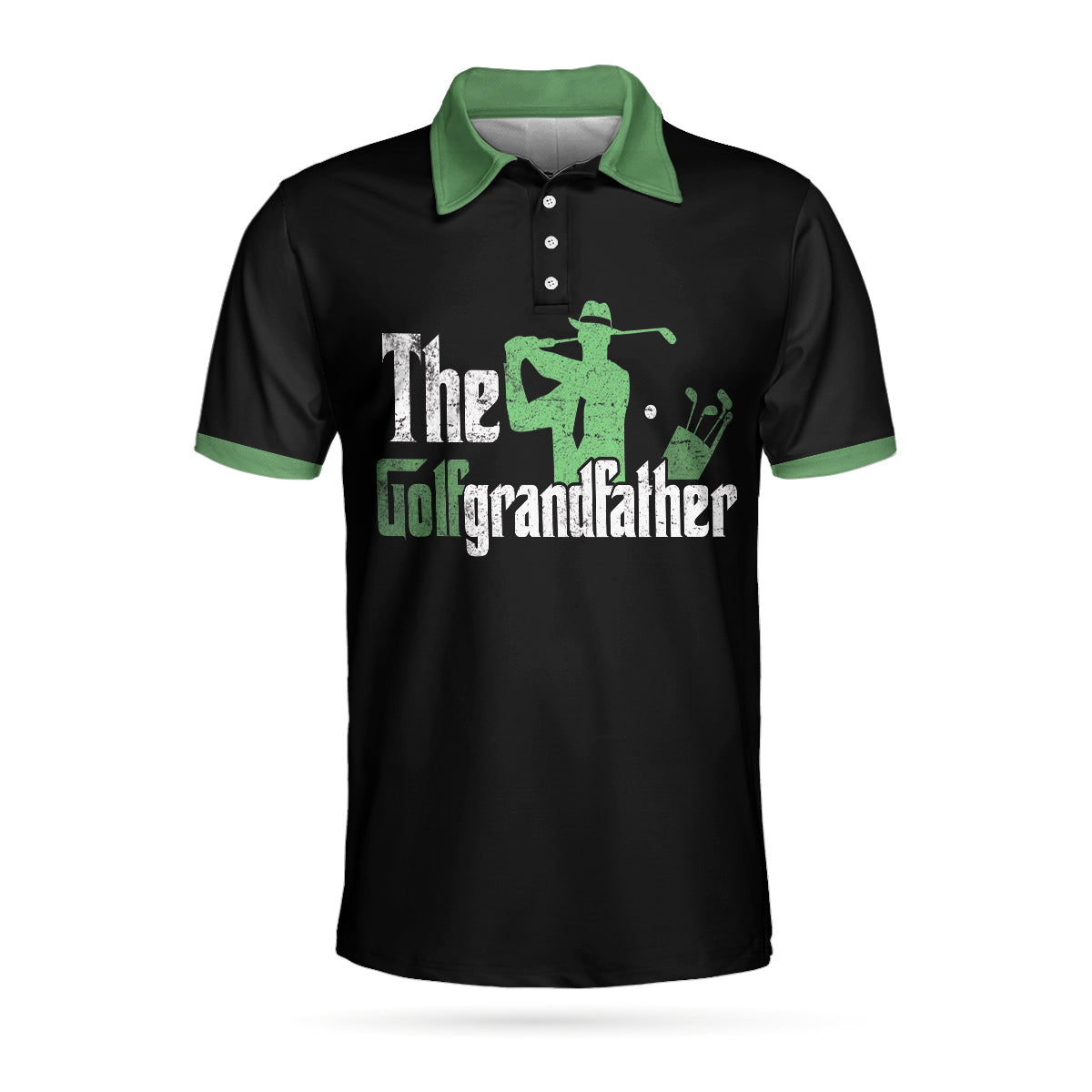 Best Grandpa By Par Short Sleeve Golf Men Polo Shirt, The Golf Grandfather Theme Polo Shirt, Best Golf Shirt For Men
